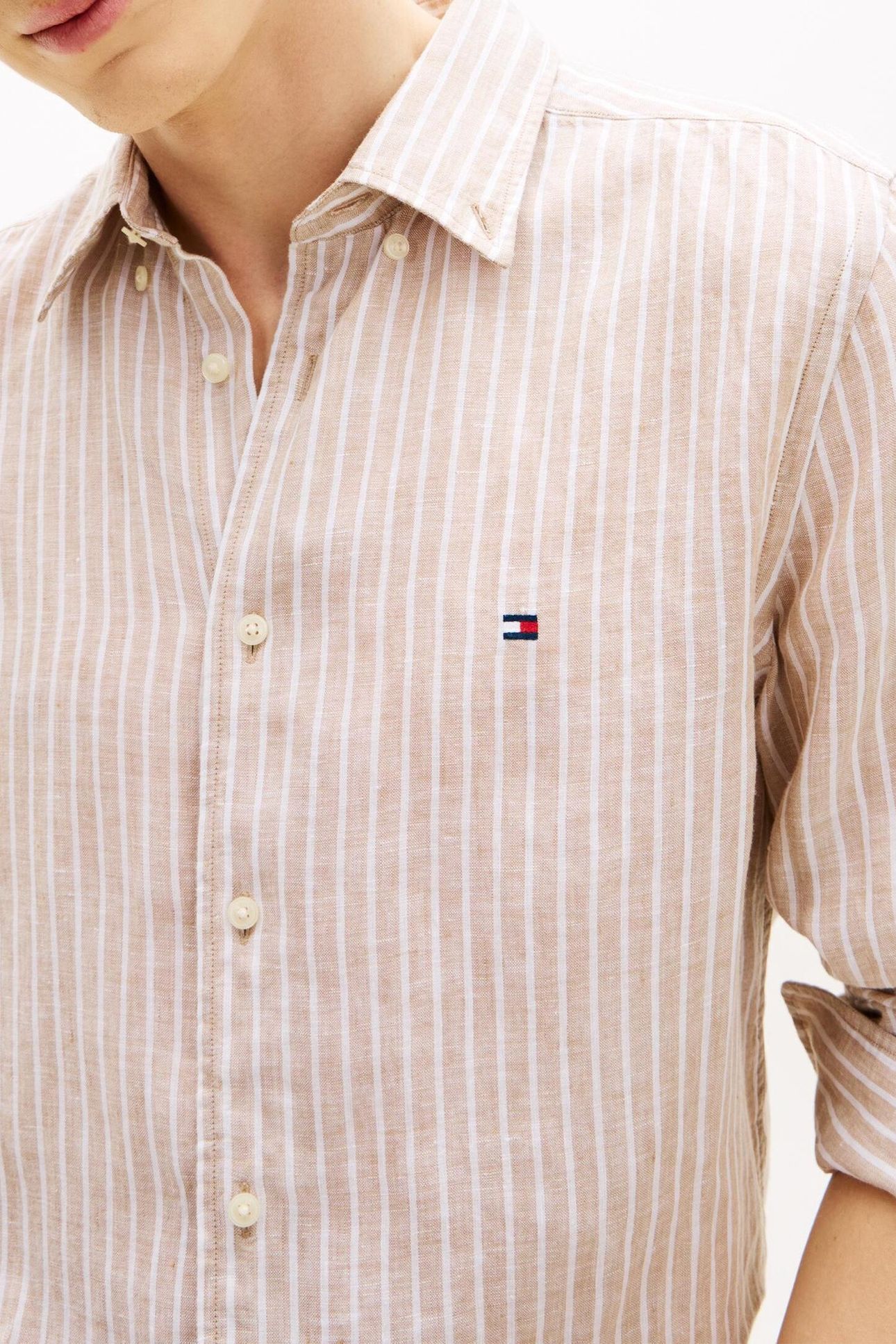 LINEN BENGAL STRIPE SANDALWOOD/STRIPE 5