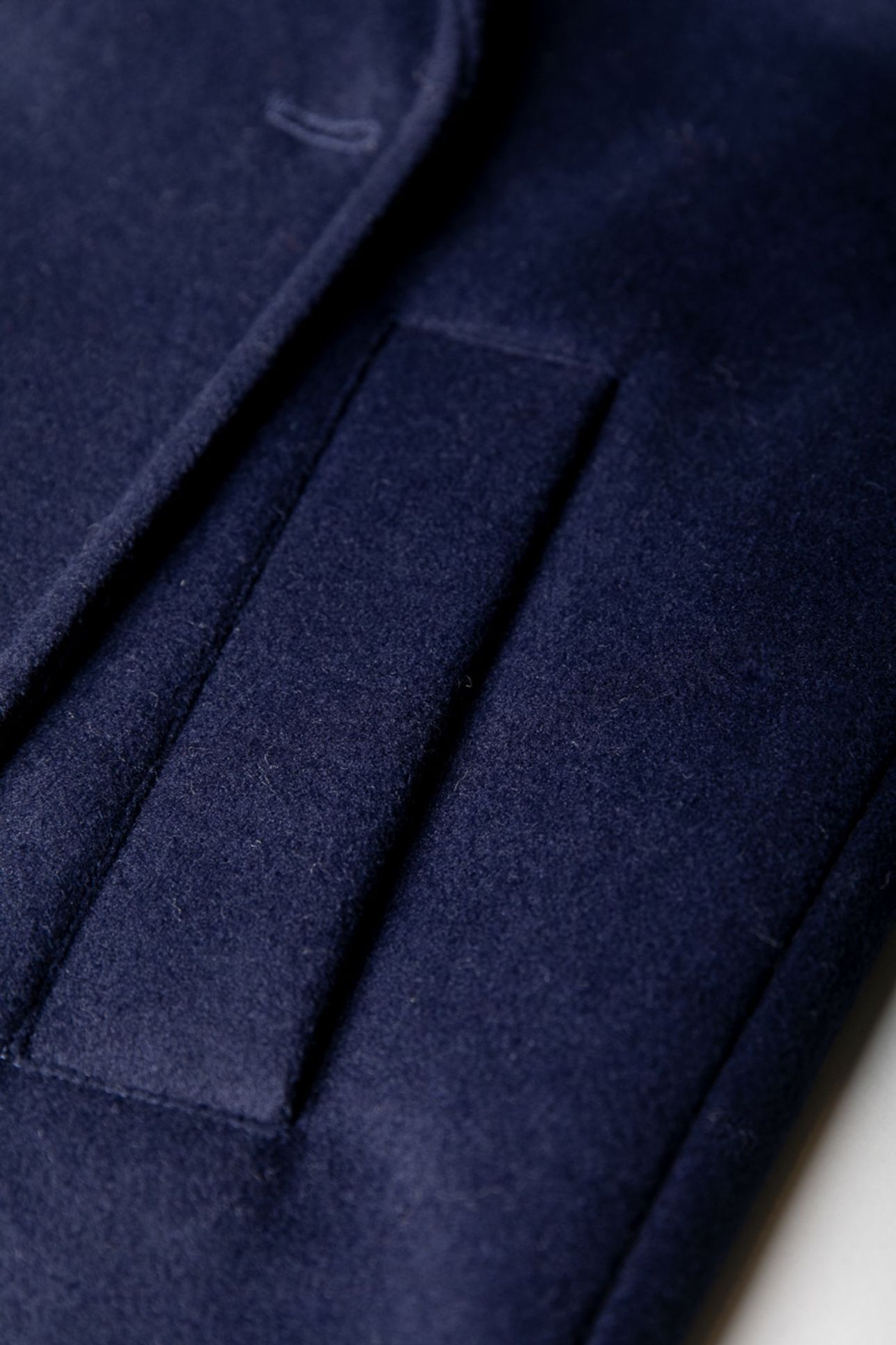ZANIA DOUBLE BREASTED WOOL LONG COAT NAVY 6