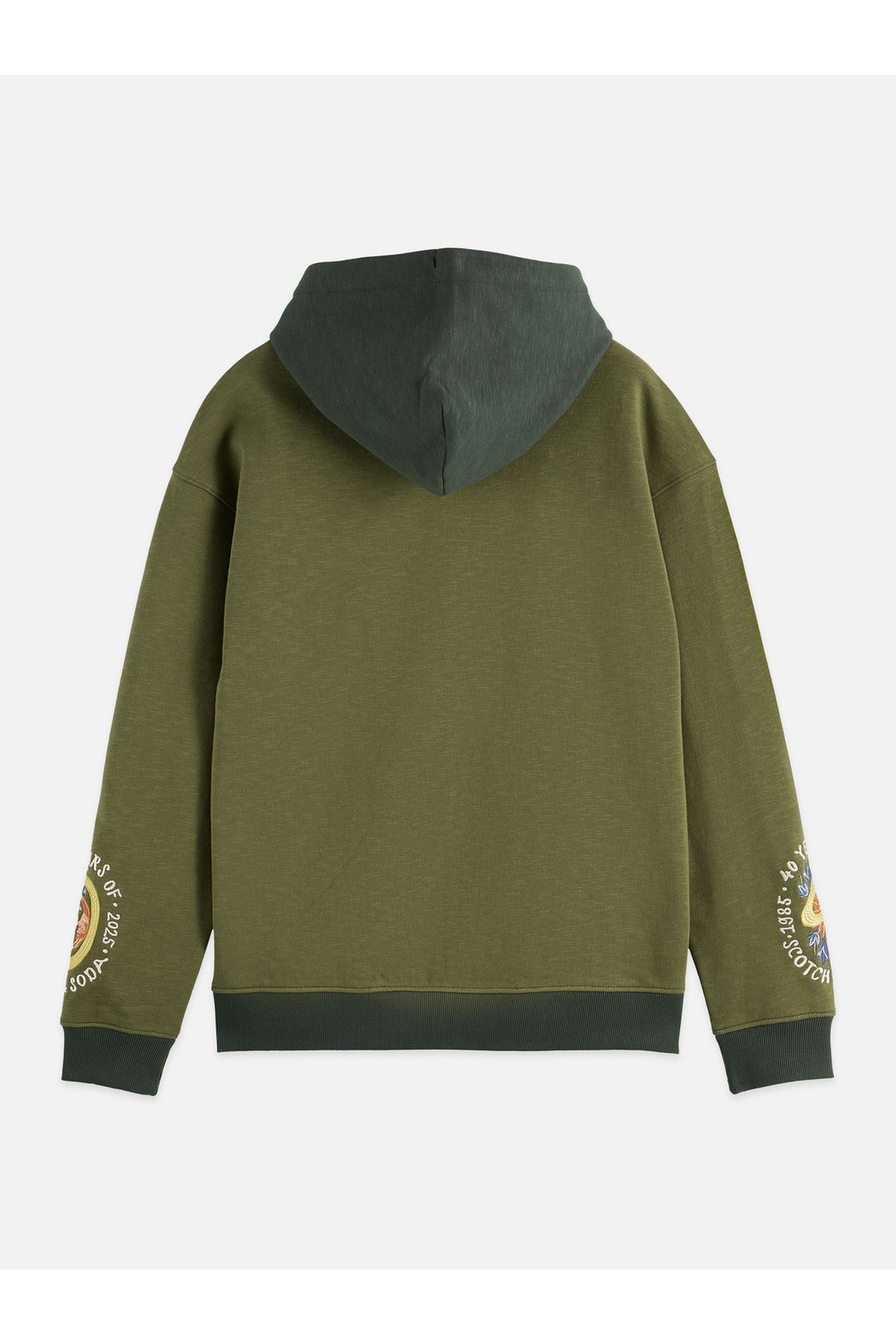 THE 40TH ANNIVERSARY EMBROIDERED RELAXED-FIT HOODIE DARK BEI 4