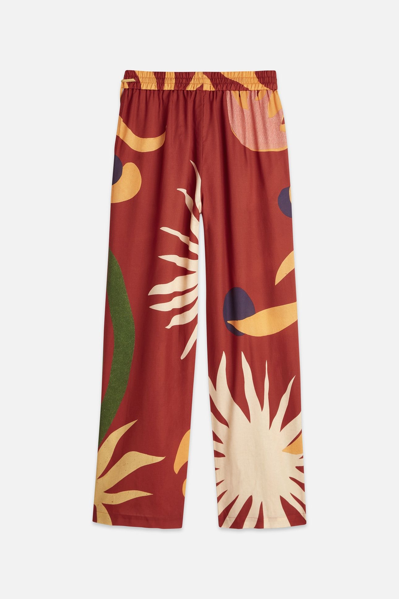 GIA - ALL OVER PRINTED PULL ON PANTS DESERT HAWAIIAN BURNT H 4