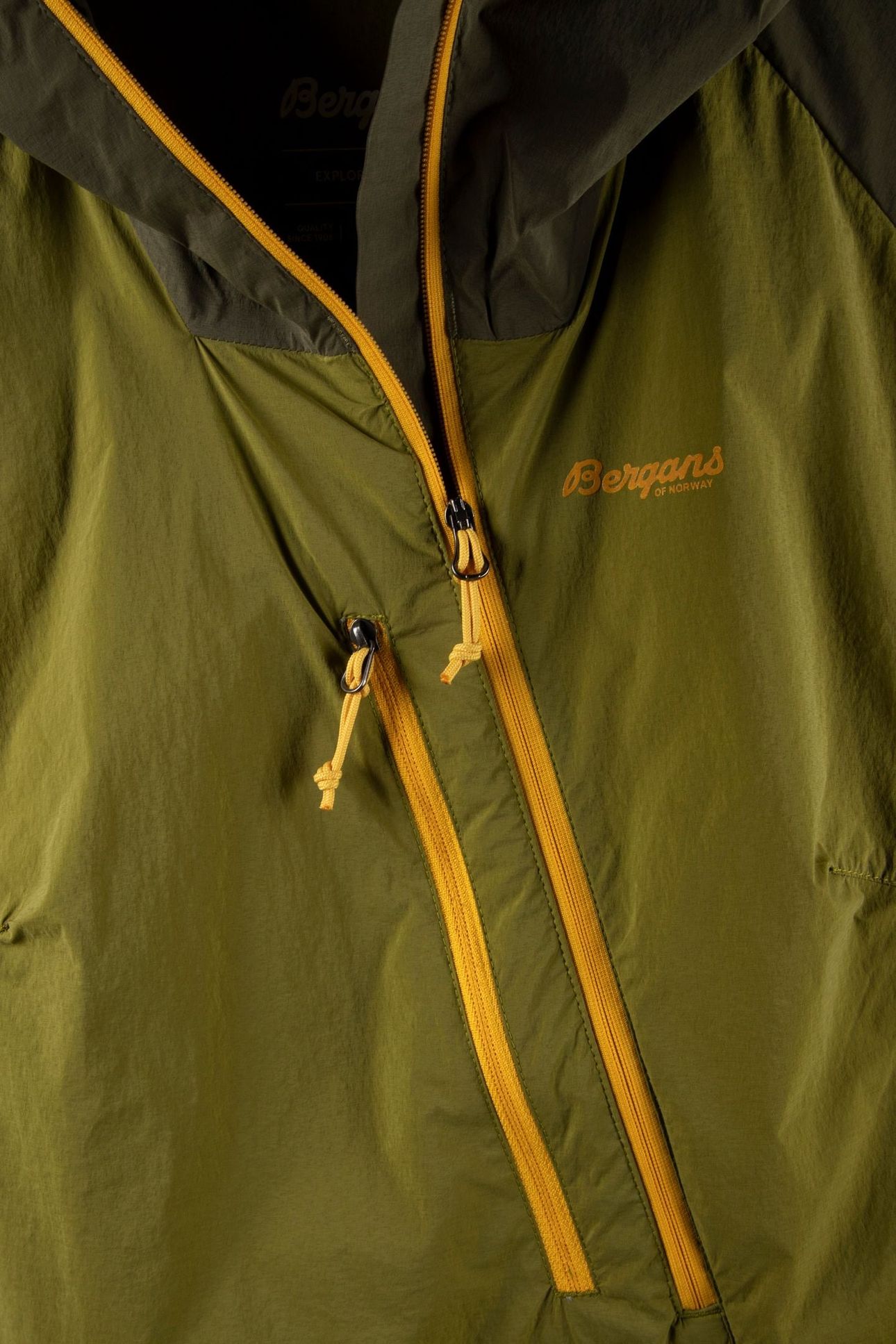CECILIE LIGHT WIND ANORAK TRAIL GREEN/DARK OLIVE GREEN 4