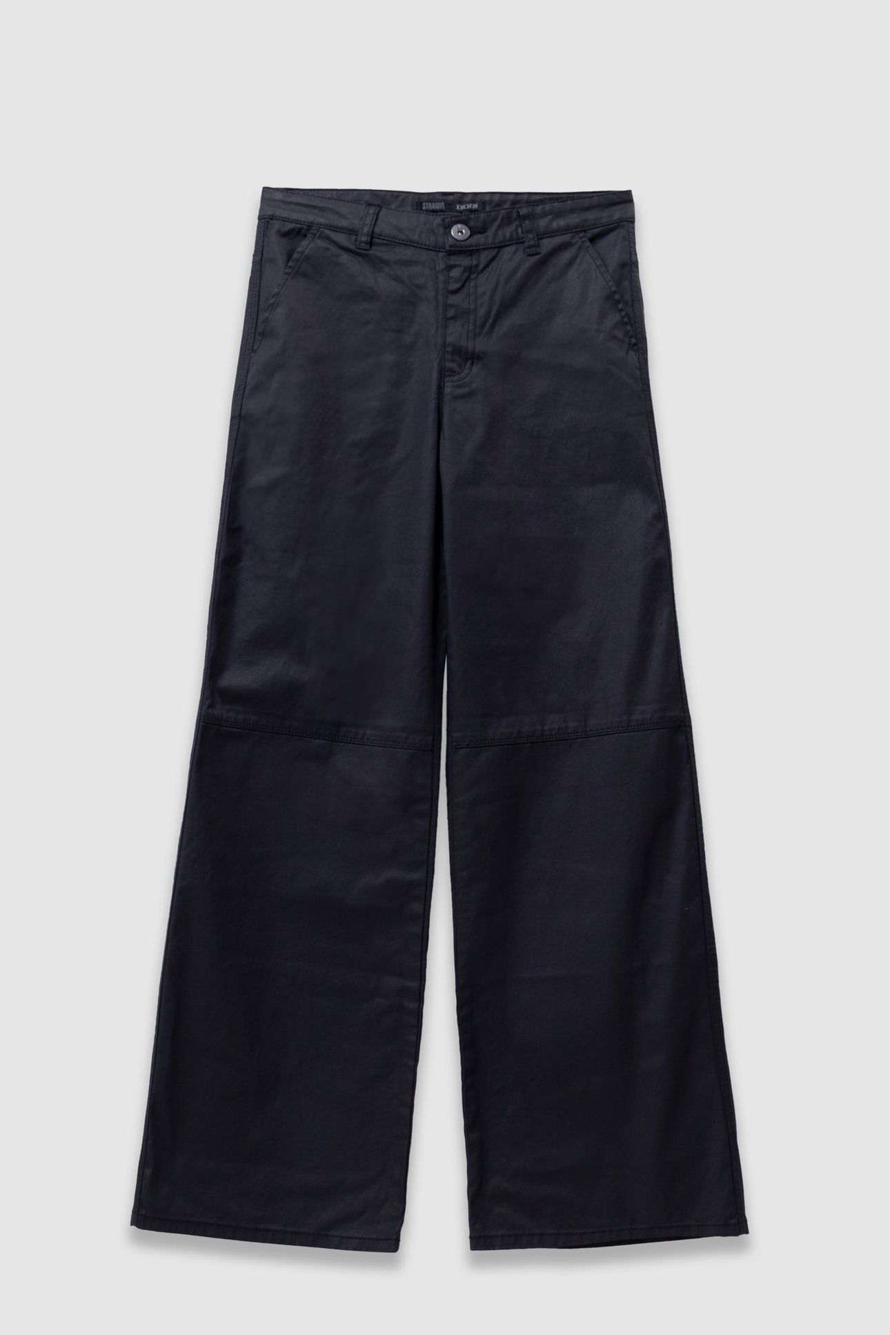 GIRLS’ BLACK COATED STRAIGHT JEANS 1