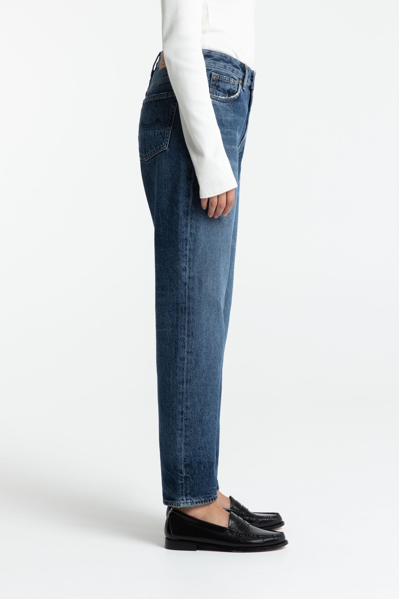 CAROLINE CROPPED JEANS ZINTARE DARK WORN 3