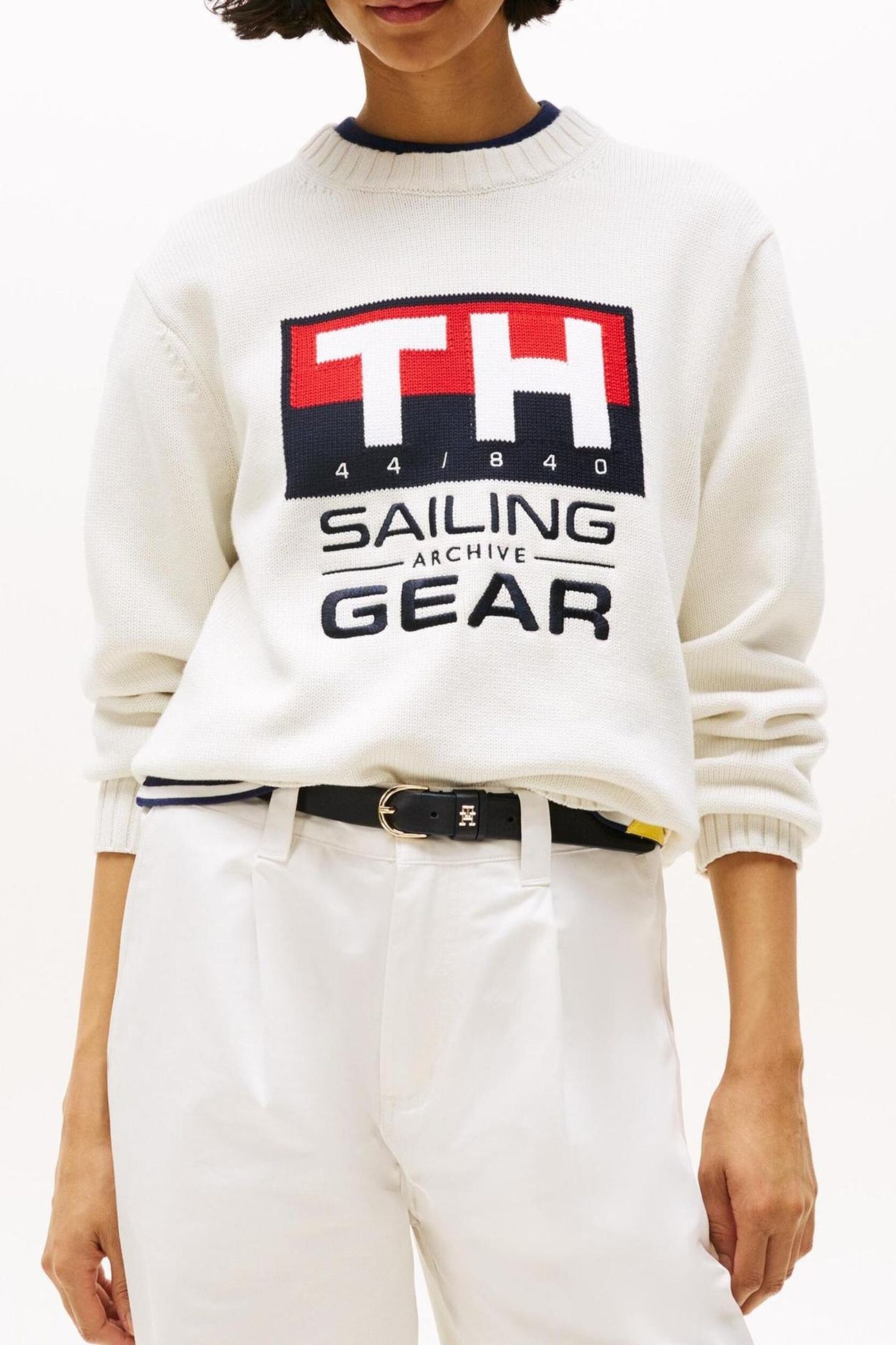 UNISEX GI SAILING CREWNECK IVORY 1