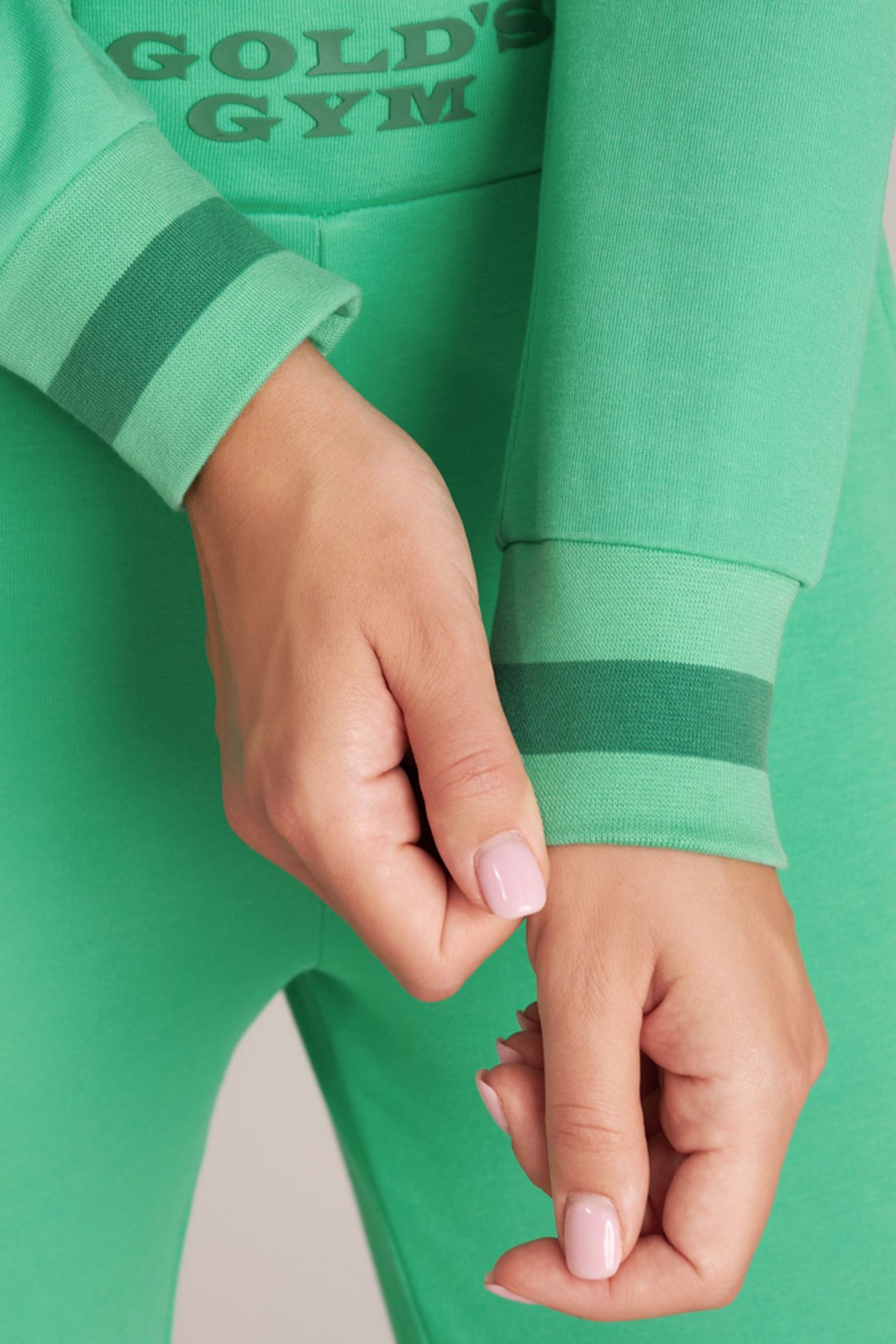 LADIES CROPPED HOODIE GRÜN 4