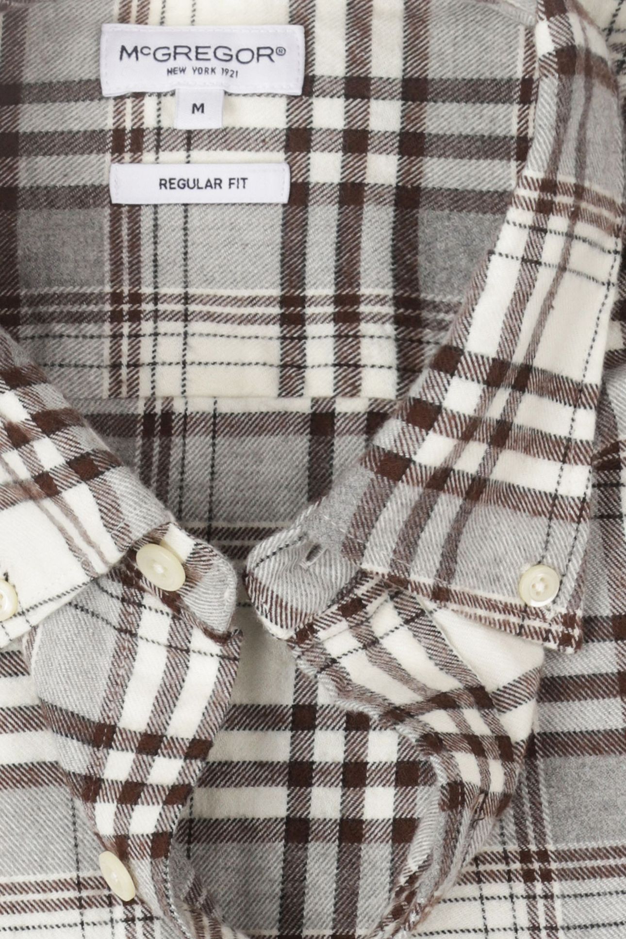 FLANNEL CHECK SHIRT #4 CHOCOLATE BROWN 5
