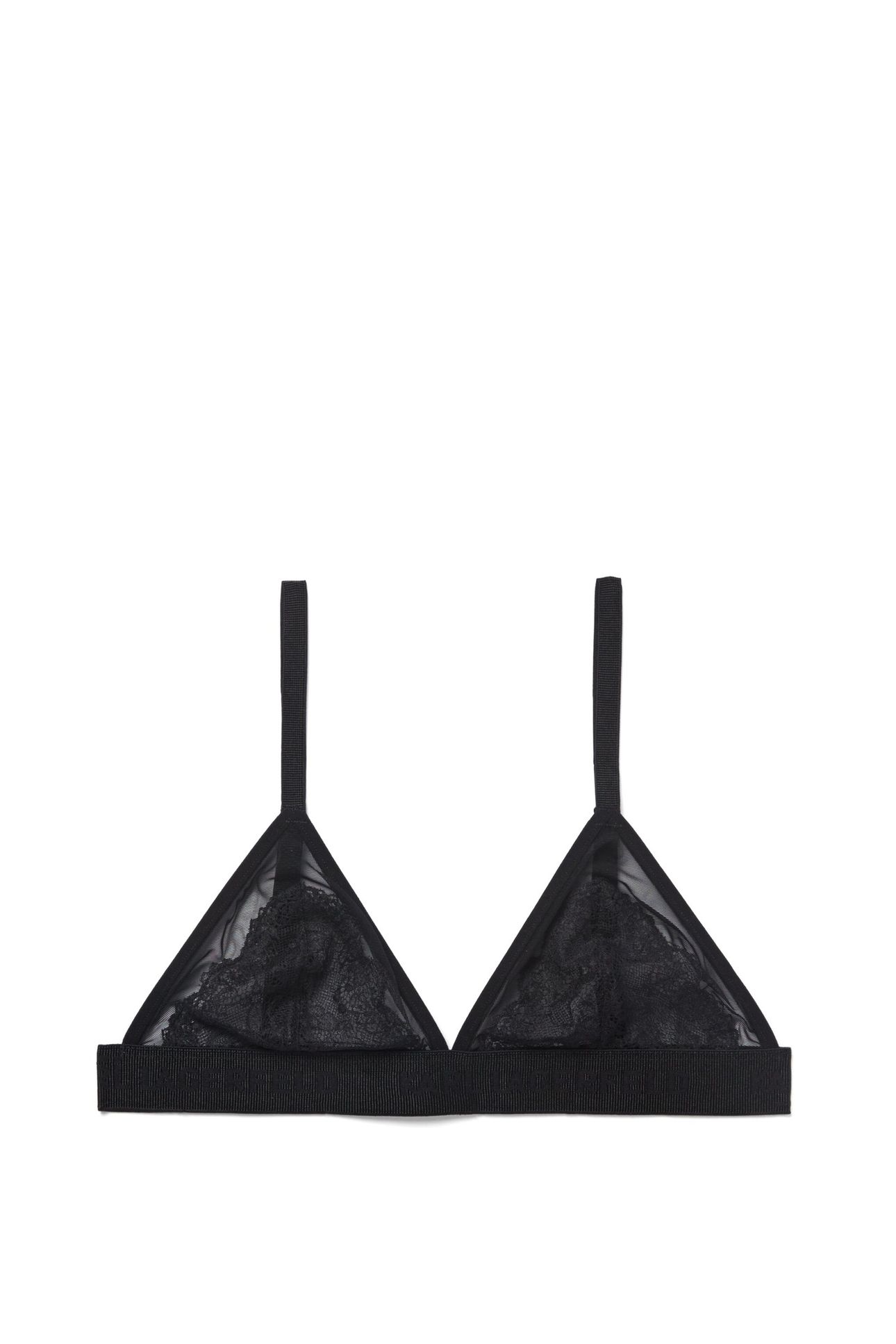LACE TRIANGLE BRA BLACK 5