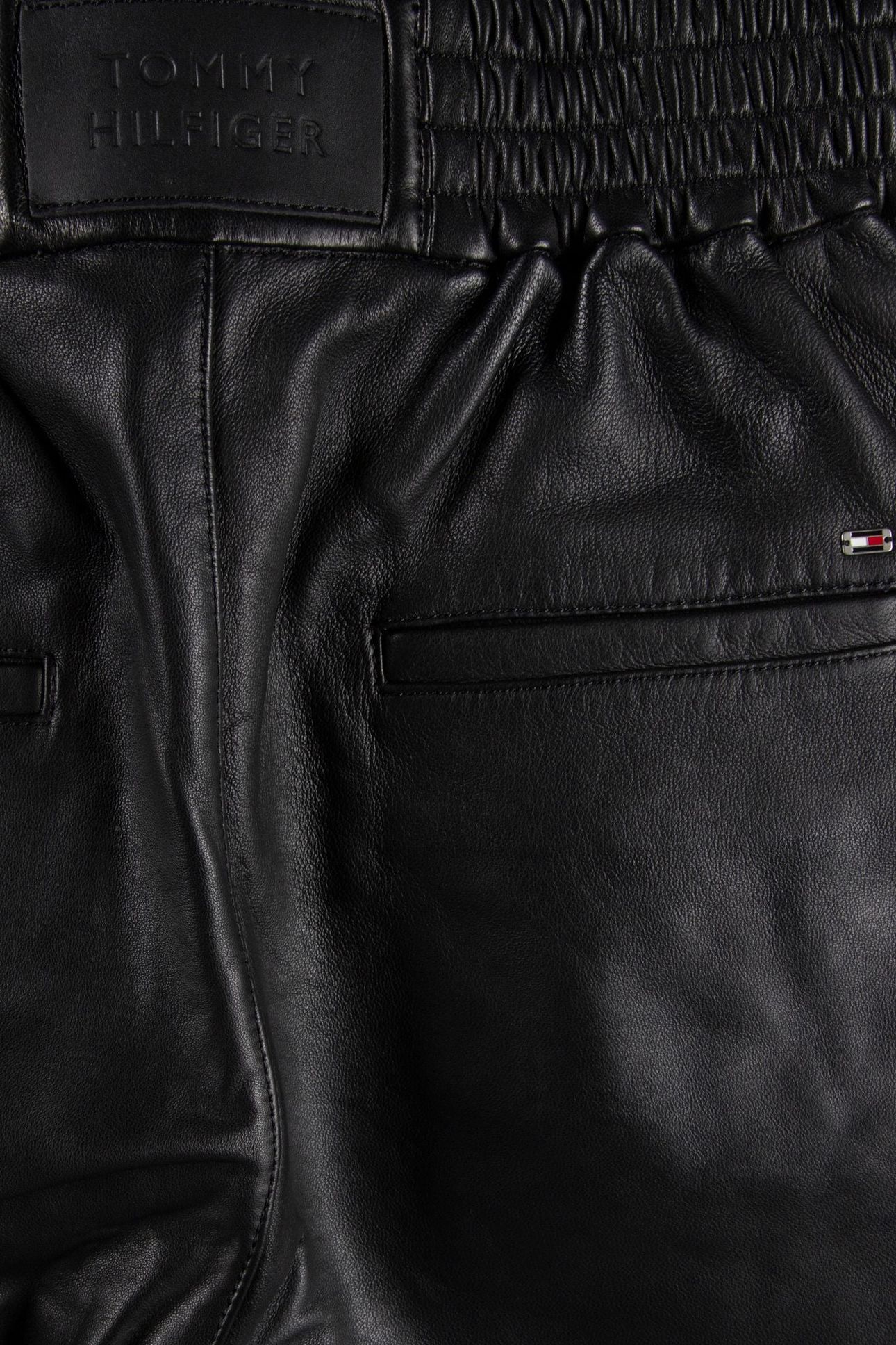 LEATHER JOGGER SHORT BLACK 5