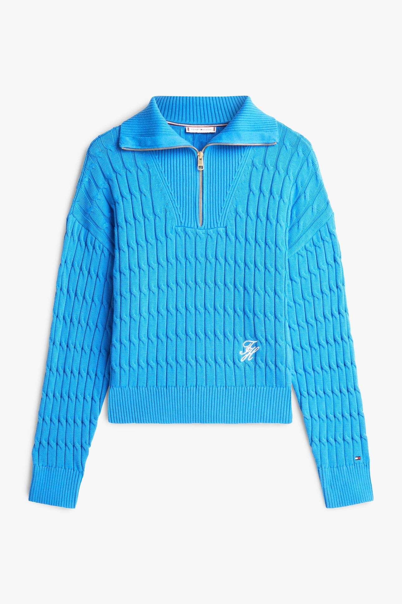 CO CABLE MID GG 1/2 ZIP MESMERIZING BLUE 3