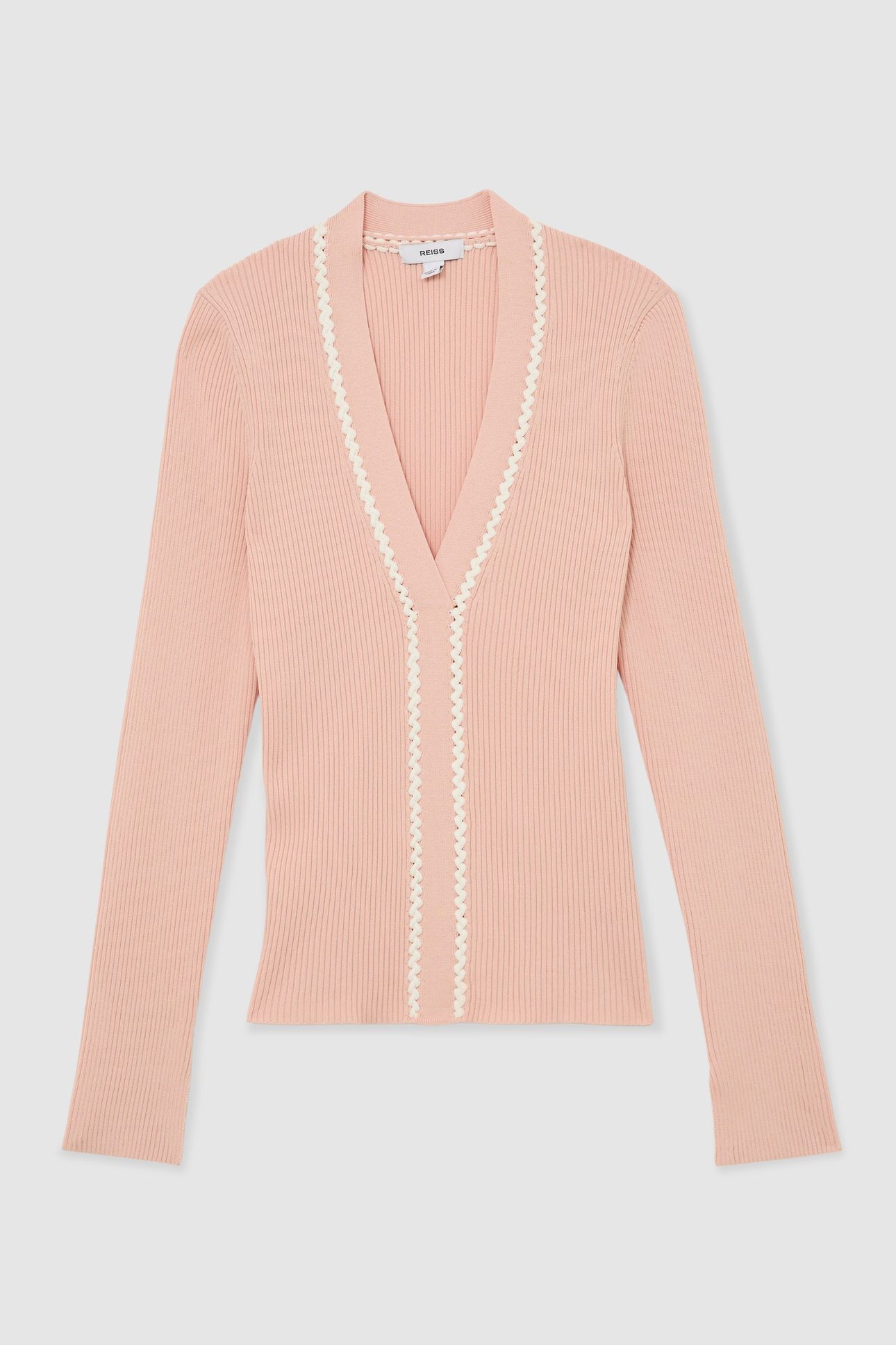CRAFT STITCH TOP PINK/IVORY 4