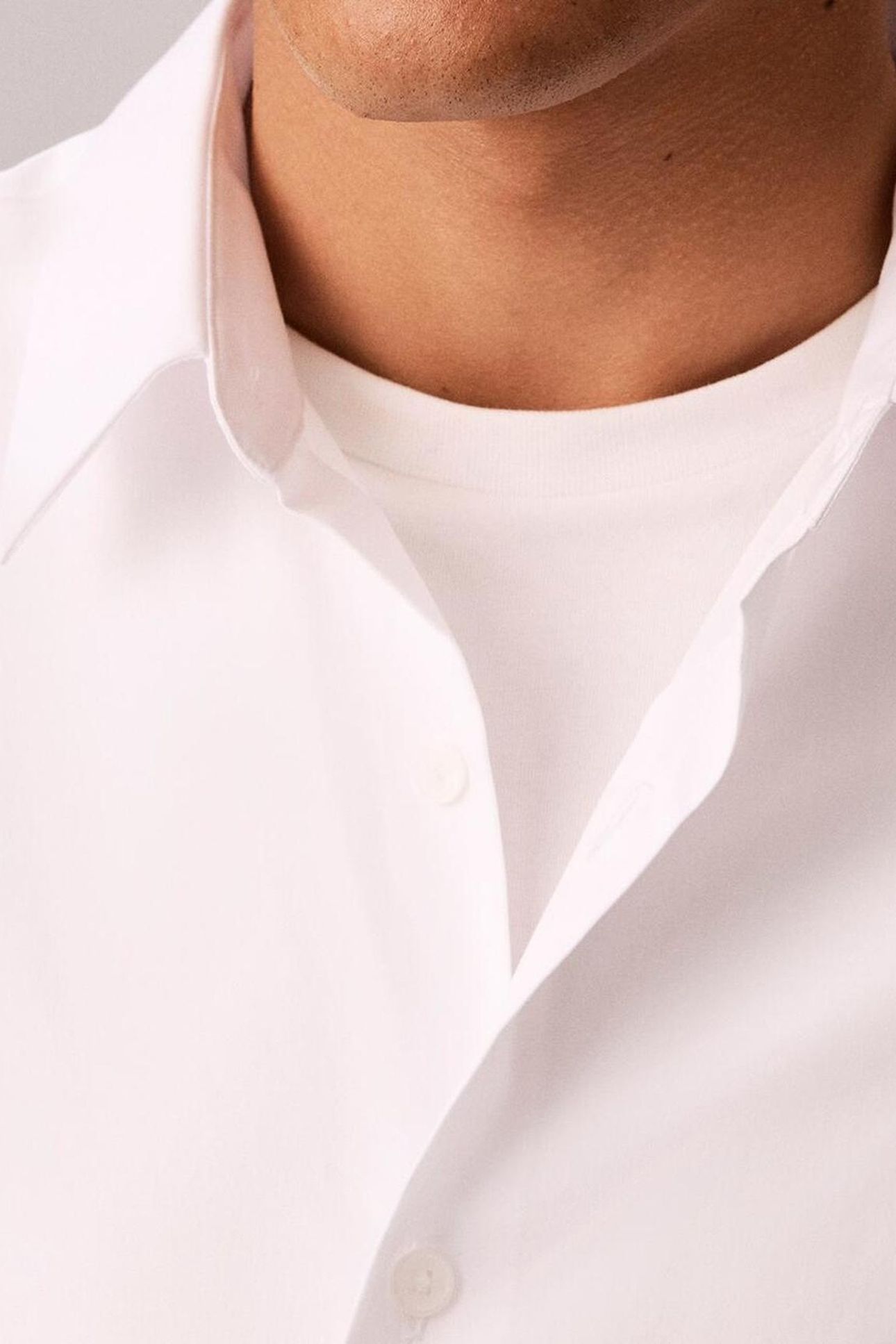 SS SOLID STRETCH SHIRT BRILLIANT WHITE 6