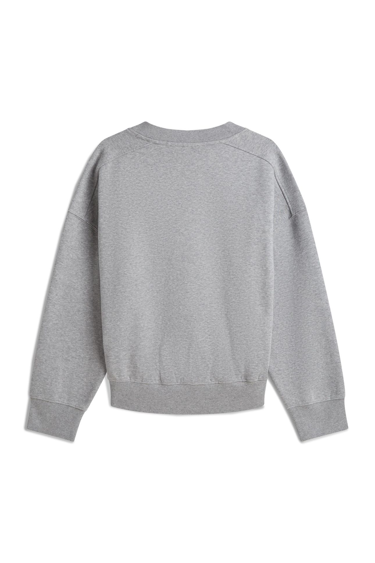 VARSITY V-NECK FLEECE MED HEATHER GREY 2