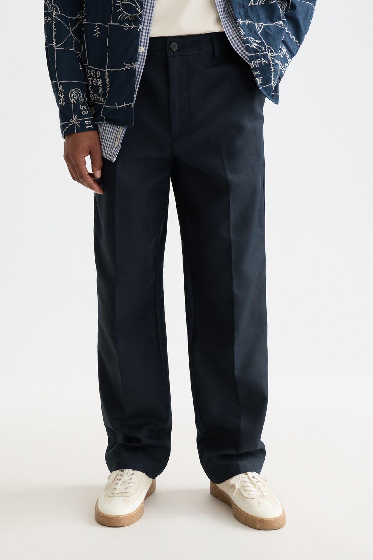 OTIS COTTON-TWILL RELAXED STRAIGHT-FIT CHINO NAVY 1