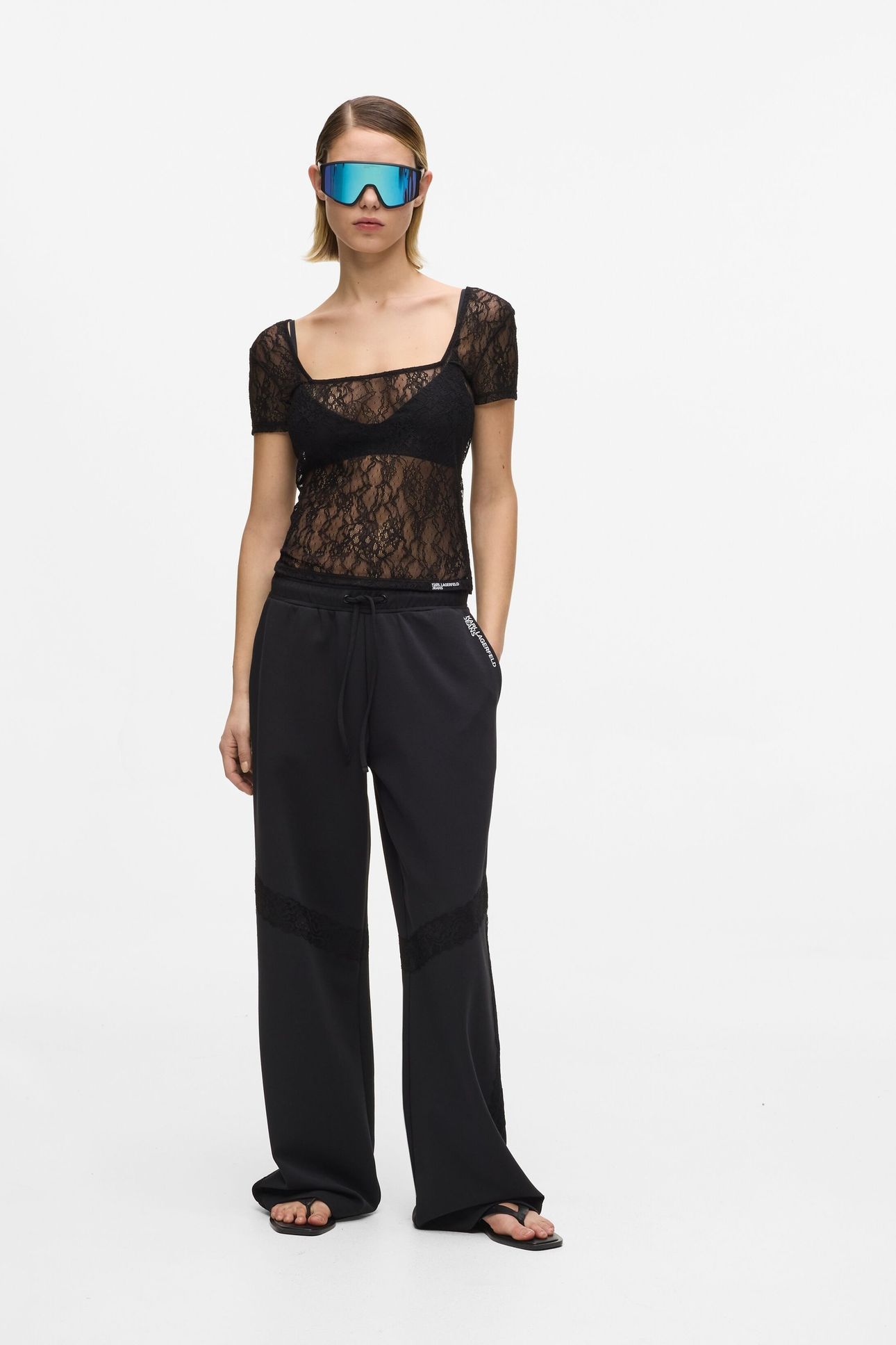 KLJ SS LACE TOP BLACK 2