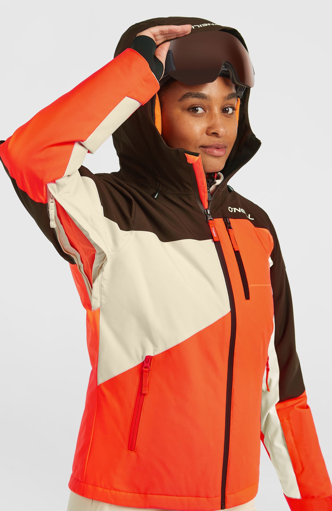 FWC'CRUZ TRIPLE SNOW JACKET COFFEE BEAN COLOUR BLOCK 7