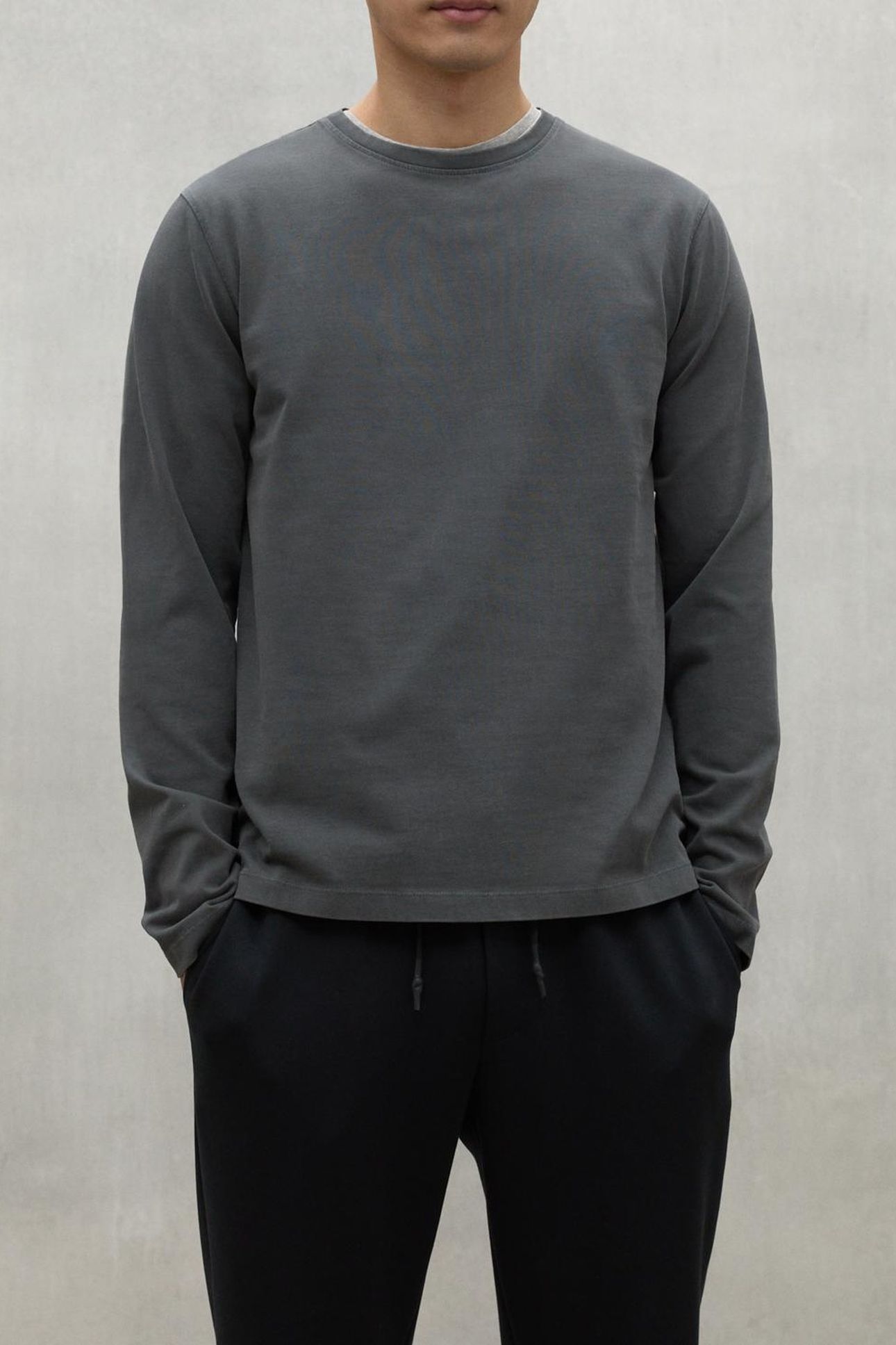 SUSTANOALF LONG SLEEVE T-SHIRT ASPHALT 1
