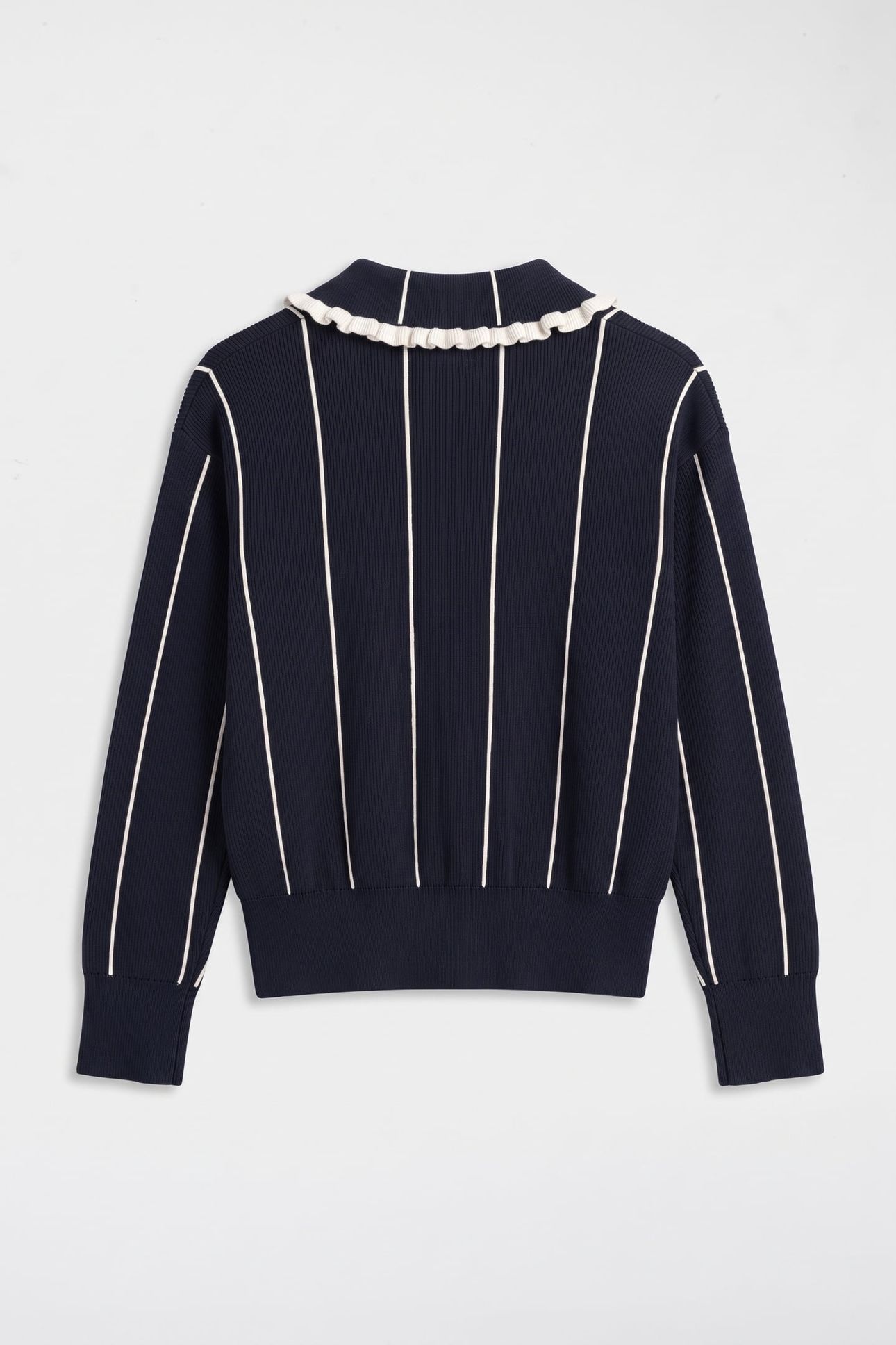 TEEN GIRLS STRIPED KNITTED CARDIGAN EVENING BLUE 3