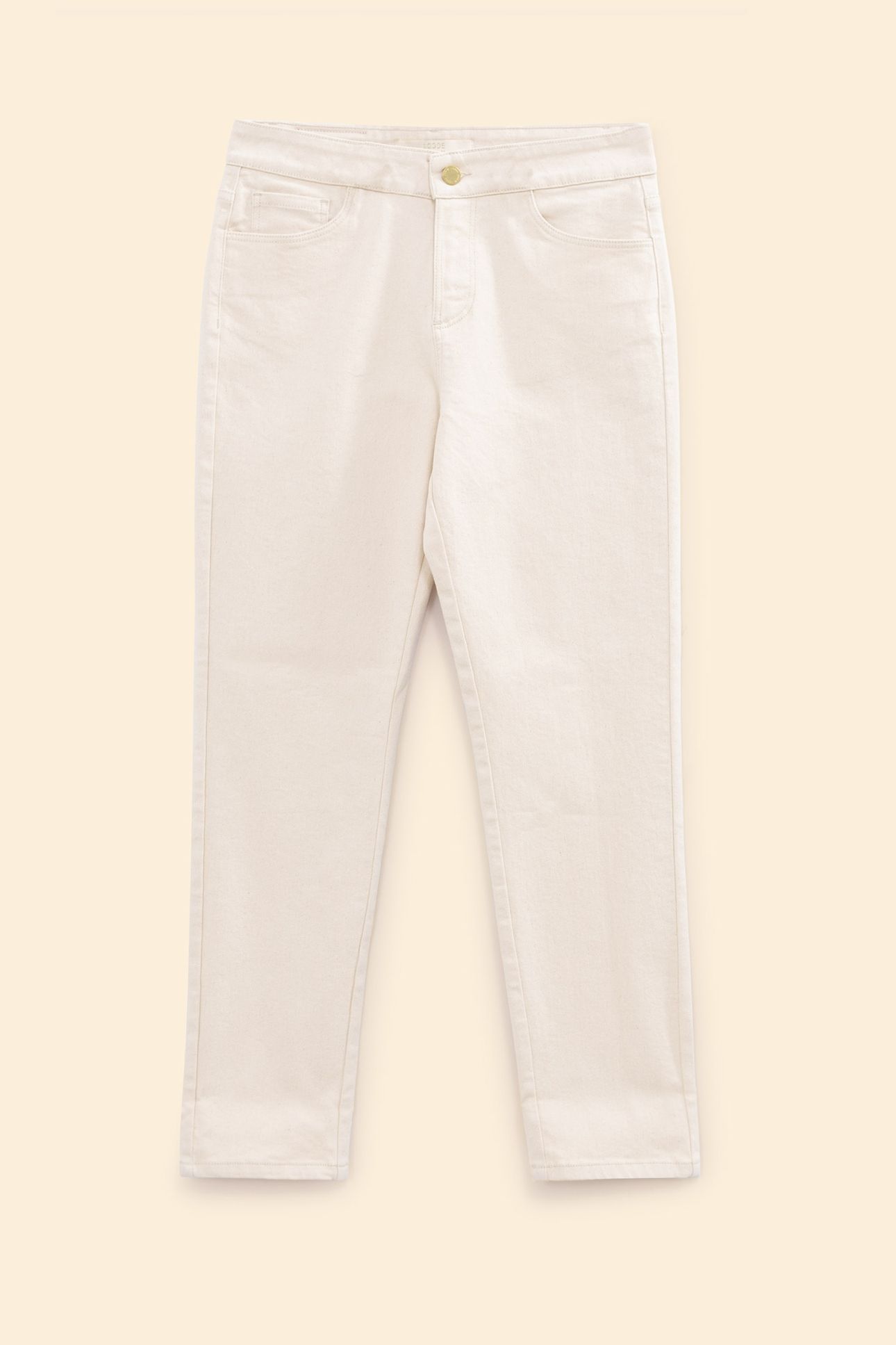 ECRU STRAIGHT JEANS ELISE 4