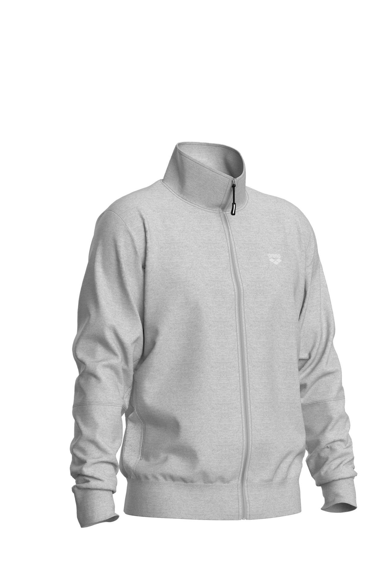TEAM ESSENTIAL JACKET MEDIUM GREY HEATHER 3