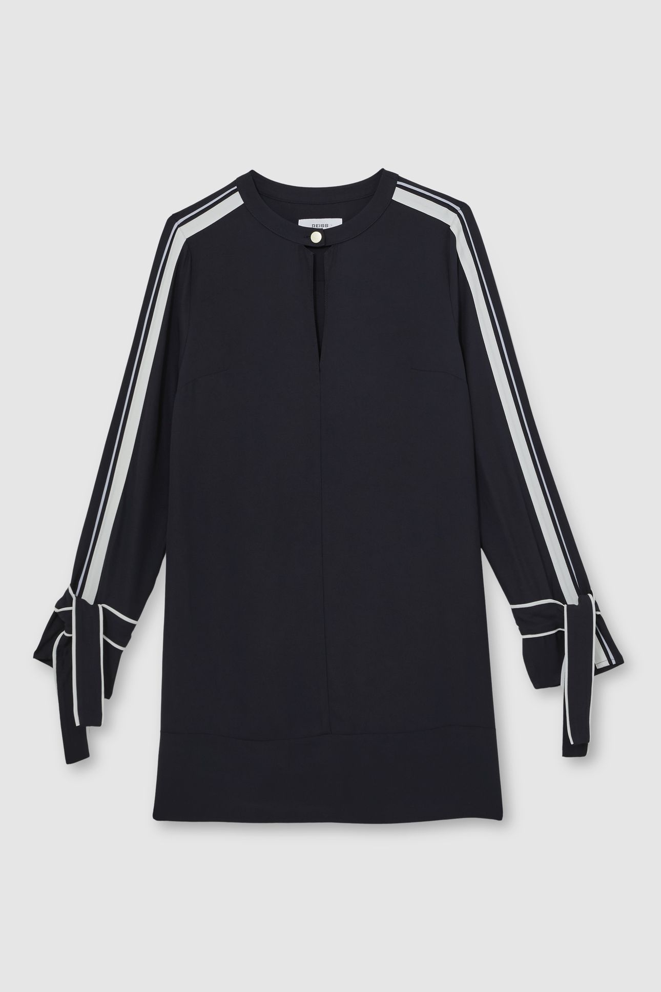 SHORT TIPPED SHIFT DRESS NAVY 5