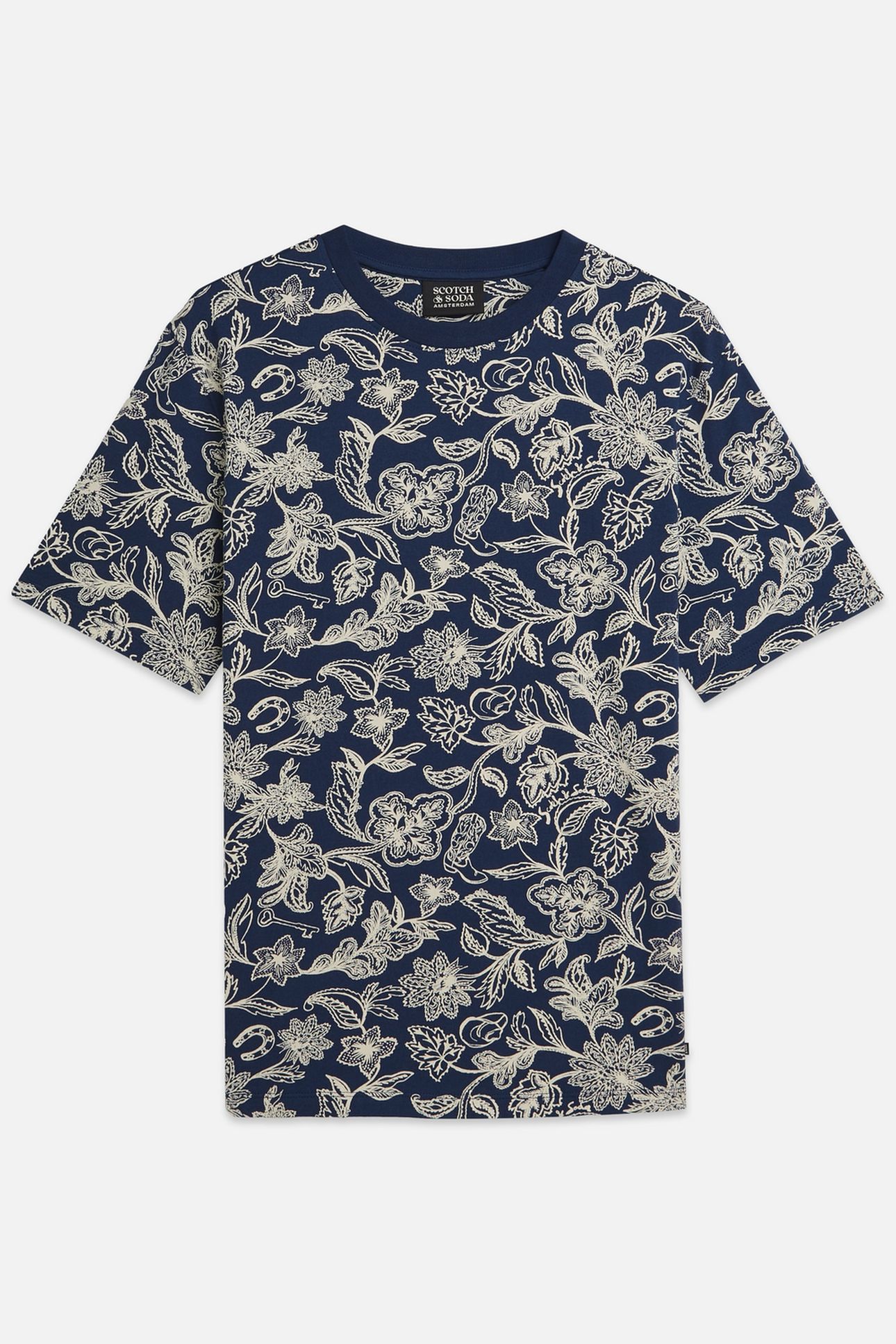 PRINTED REGULARFIT TSHIRT NAVY 1