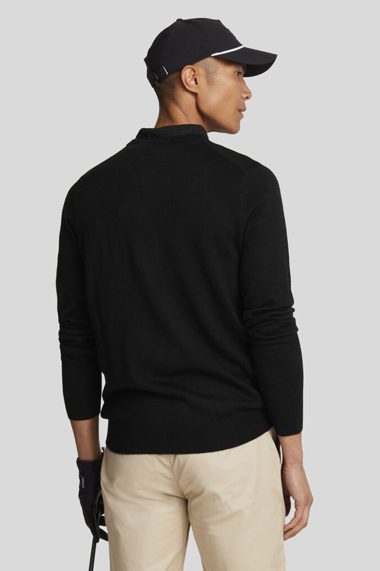 GOLF V NECK PULLOVER JET BLACK 2