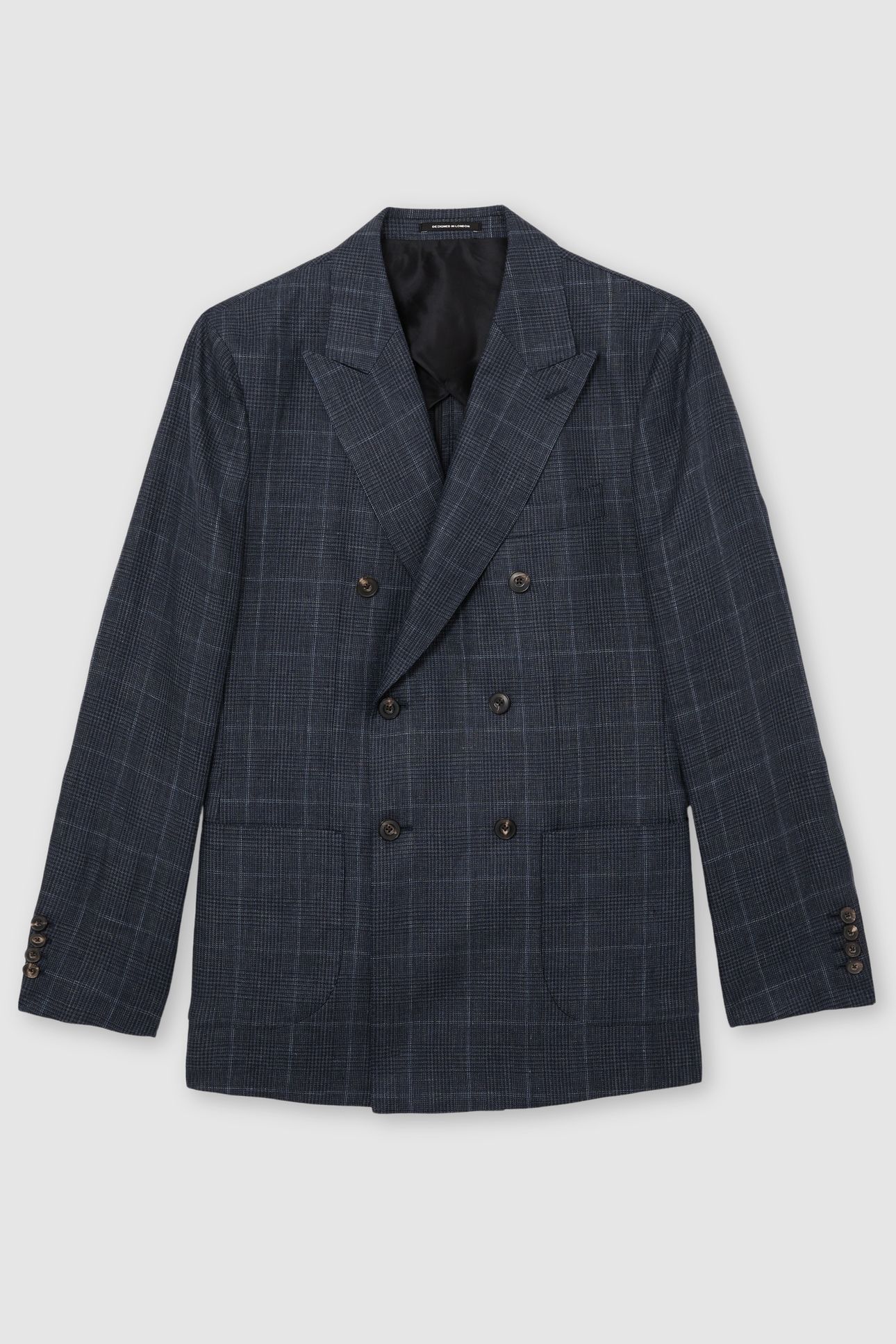 DB PEAK PRINCE OF WALES CHECK BLAZER NAVY 3