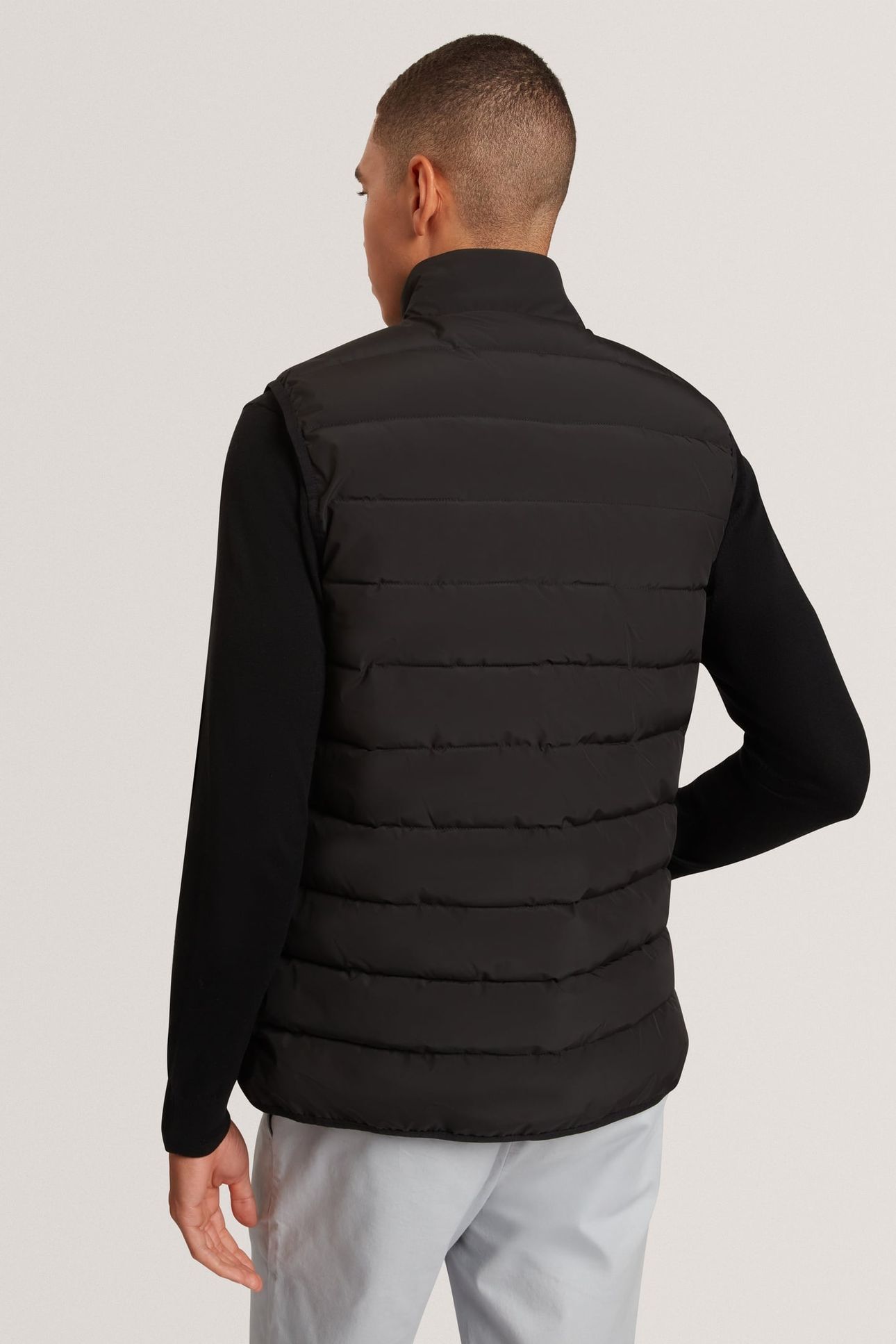 QUILTED LIGHTWEIGHT GILET BLACK 2