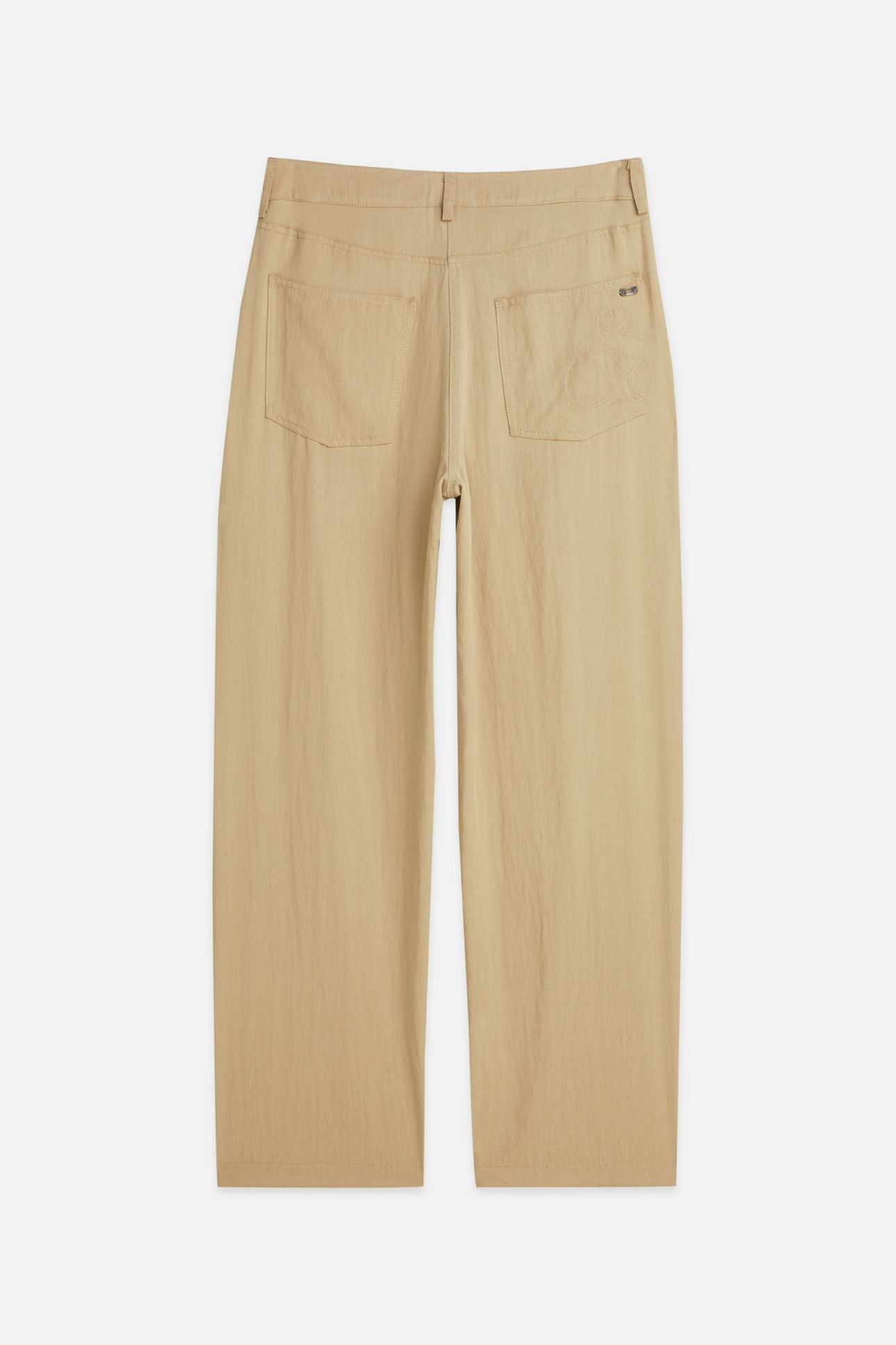 LOTUS - TWILL HIGH RISE BARREL LEG PANTS TRAVERTINE 2