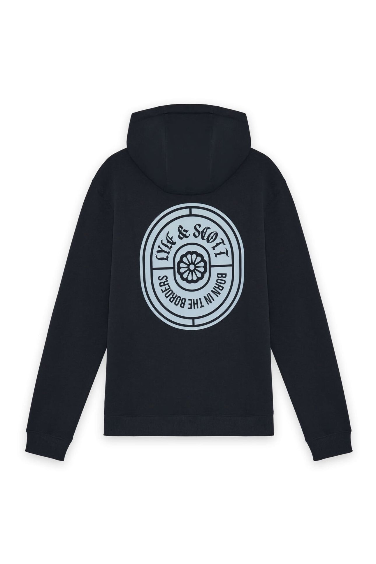 BORDERS LABEL GRAPHIC HOODIE DARK NAVY 5