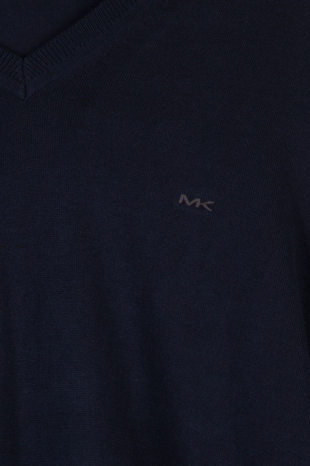 COTTON VEE KNIT SWEATER MIDNIGHT 4