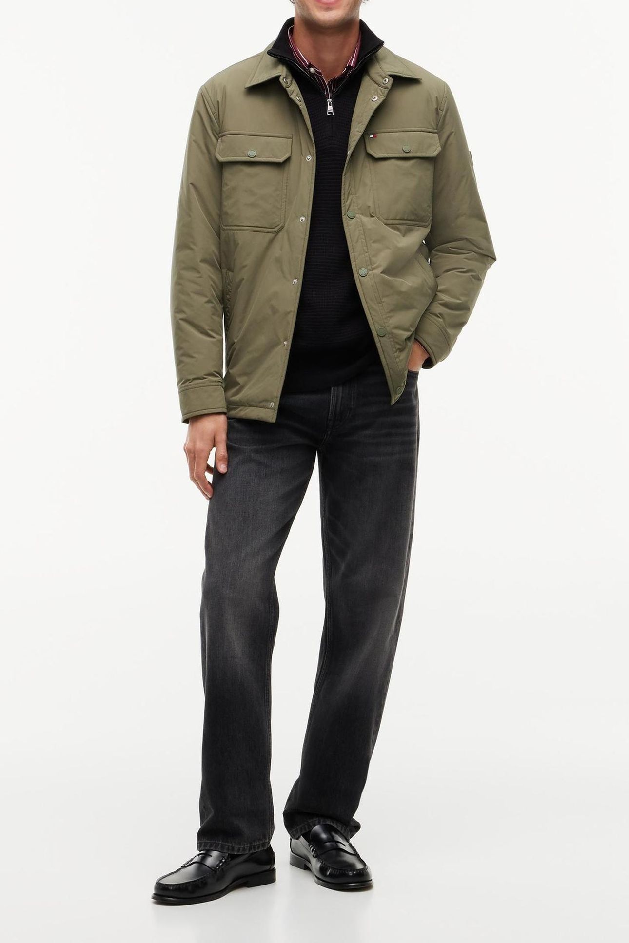 PACKABLE LIGHTWEIGHT SHIRT JACKET GREEN 3