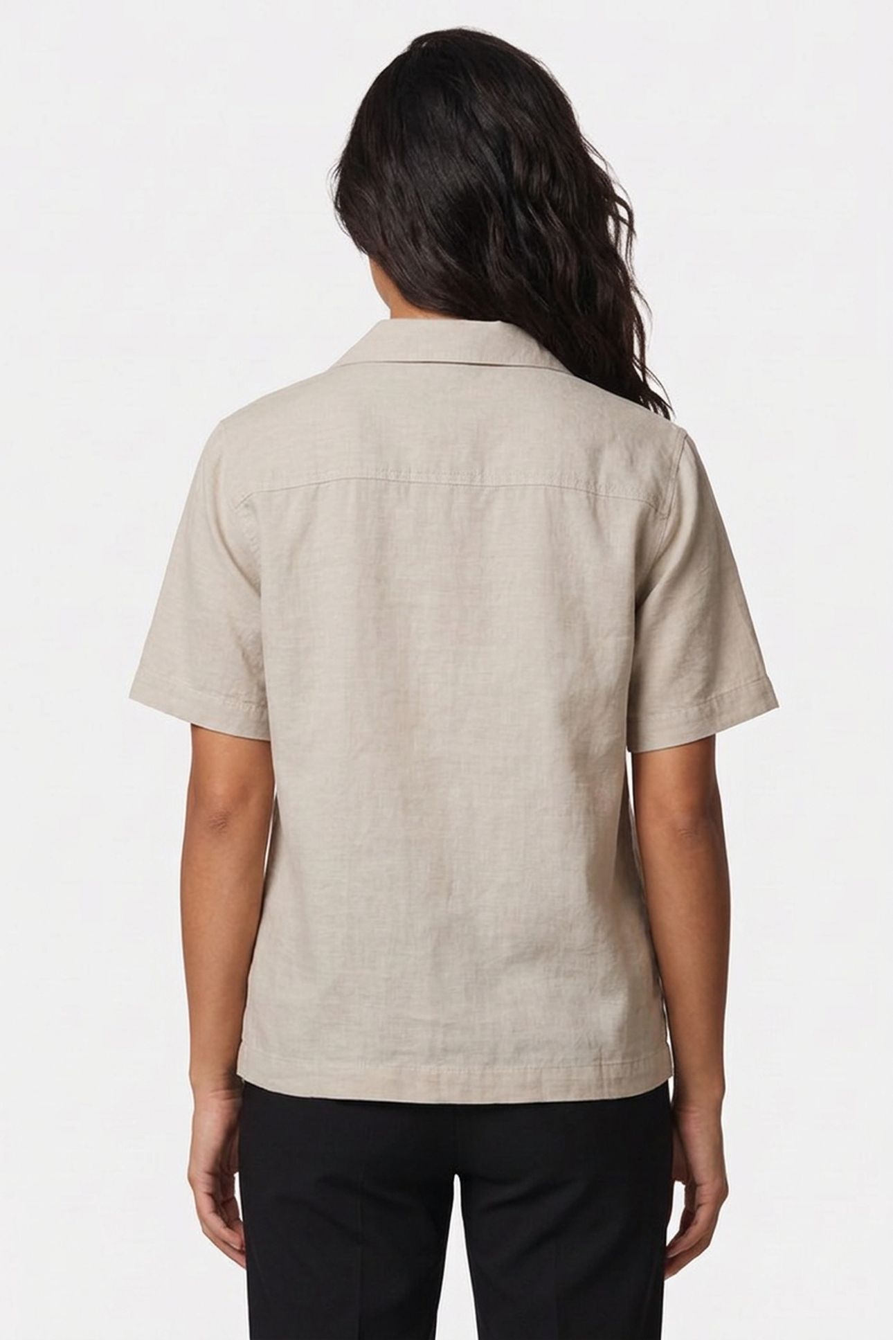 UNISEX SHIRT SHORT SLEEVE SAGE GREEN 4