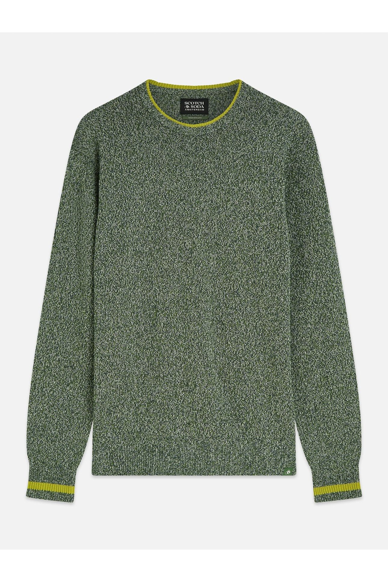 MELANGE REGULARFIT PULLOVER DARK GREEN 1