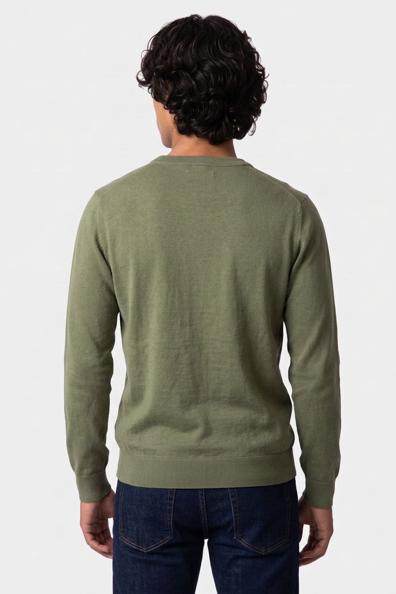CLASSIC COTTON C-NECK DRY HERB GREEN 2