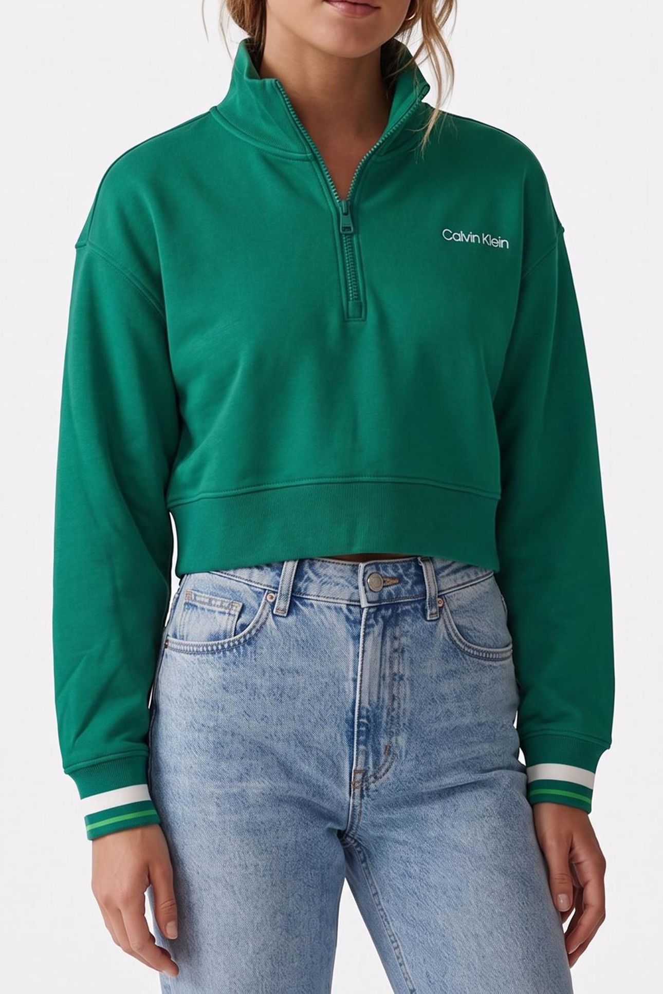 1/4 ZIP SWEATER TURF 1