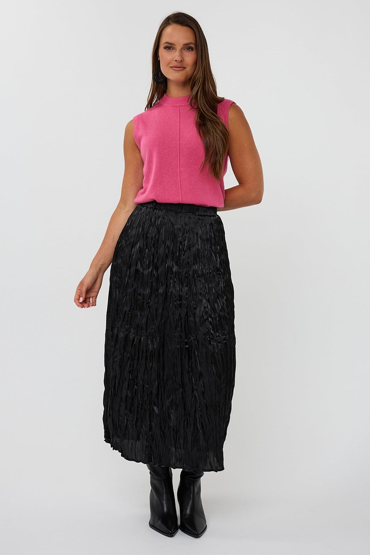 SWEATER COL SLV/LSS WOOL FRAMBOISE 2