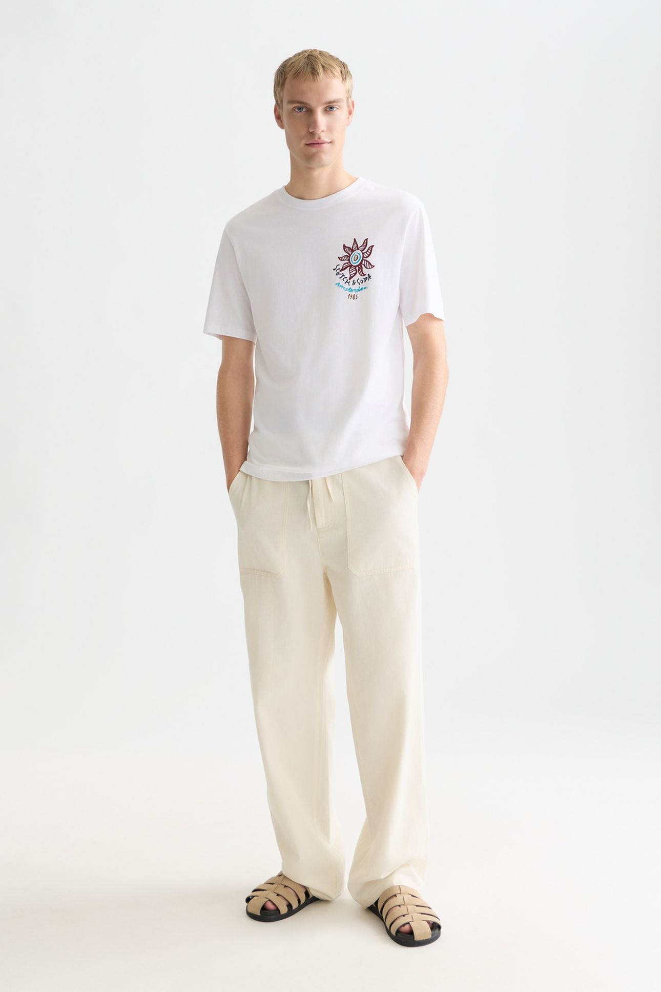 FRONT AND BACK ARTWORK REGULARFIT TSHIRT WHITE/PASTEL 3