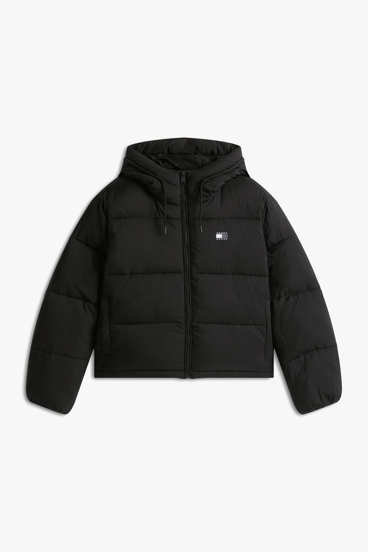TJW HOODED PUFFER JACKET BLACK 4