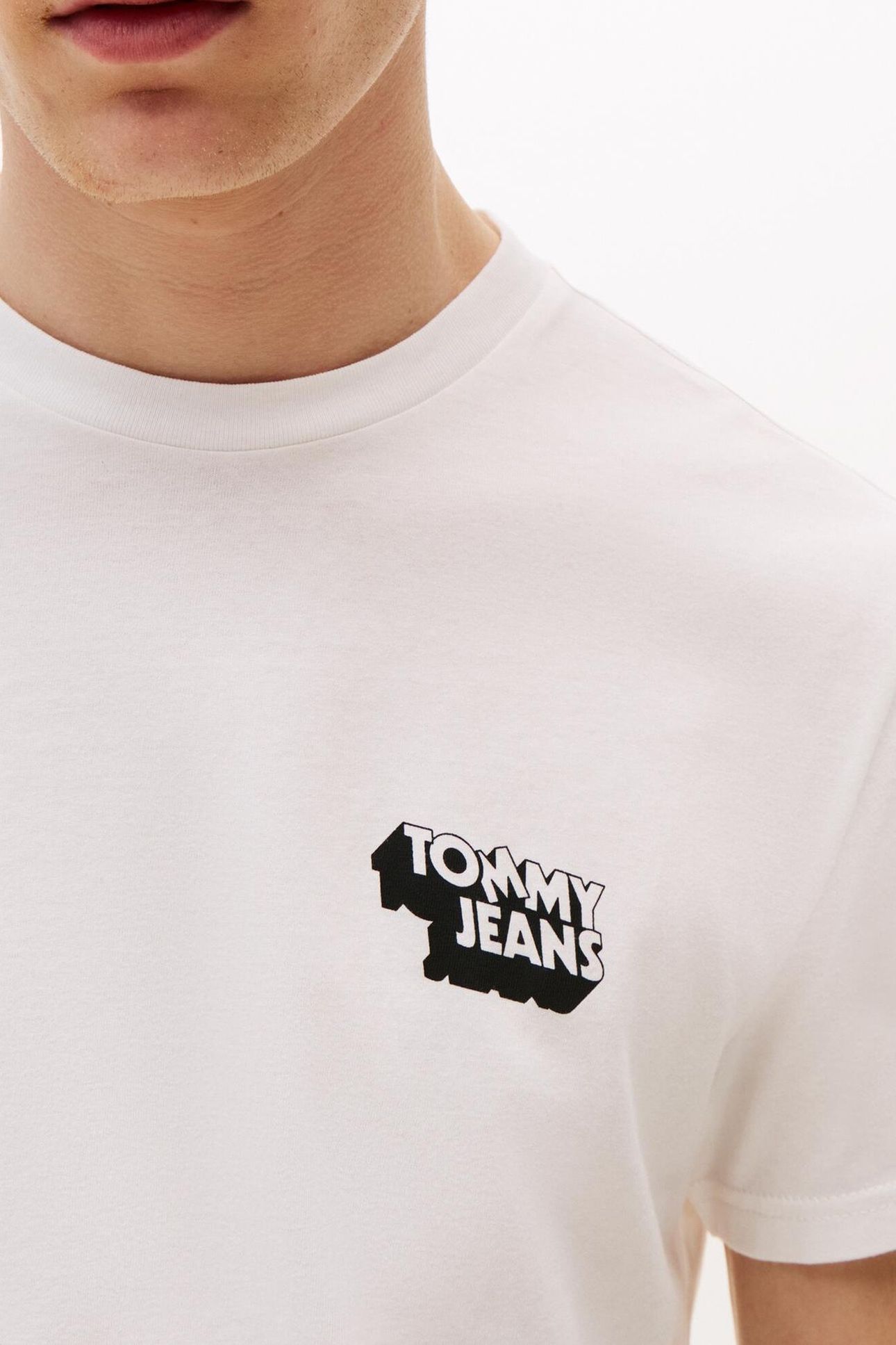 TJM SLIM STACK LOGO ECRU 5