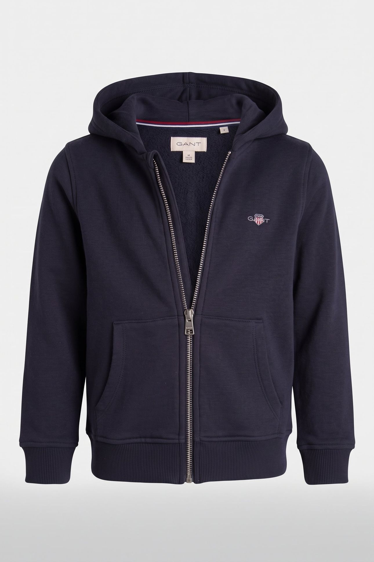 KIDS UNISEX SHIELD ZIP HOODIE EVENING BLUE 2