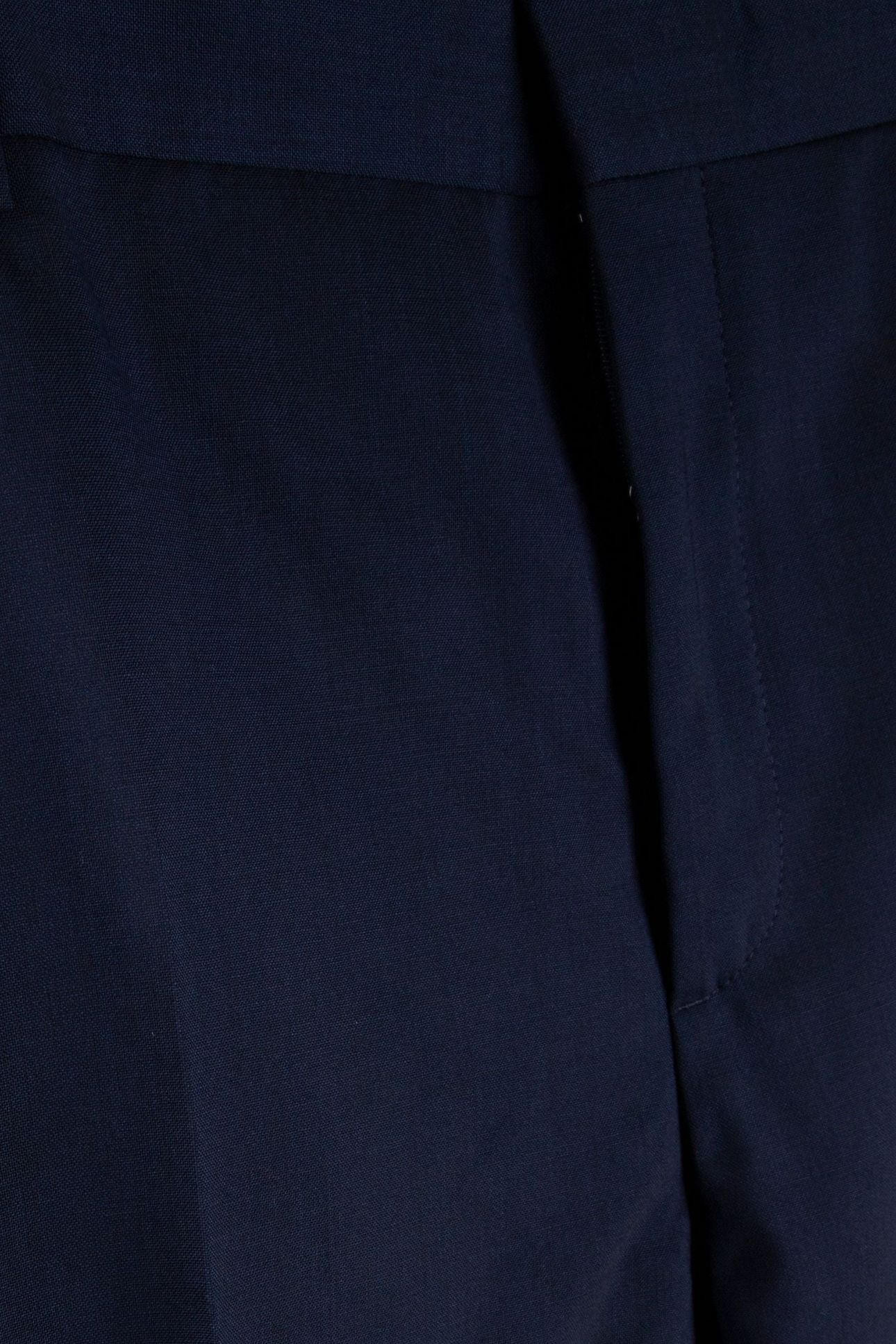 STRETCH WOOL REGULAR TROUSERS INK BLUE 4