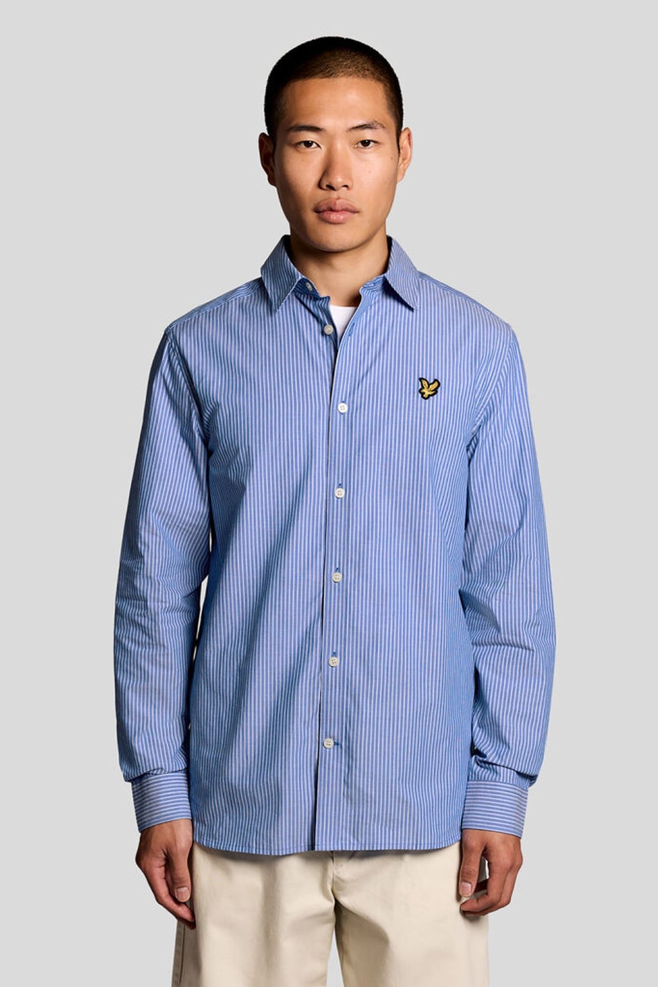 TWIN STRIPE SHIRT LUCID BLUE/WHITE 1
