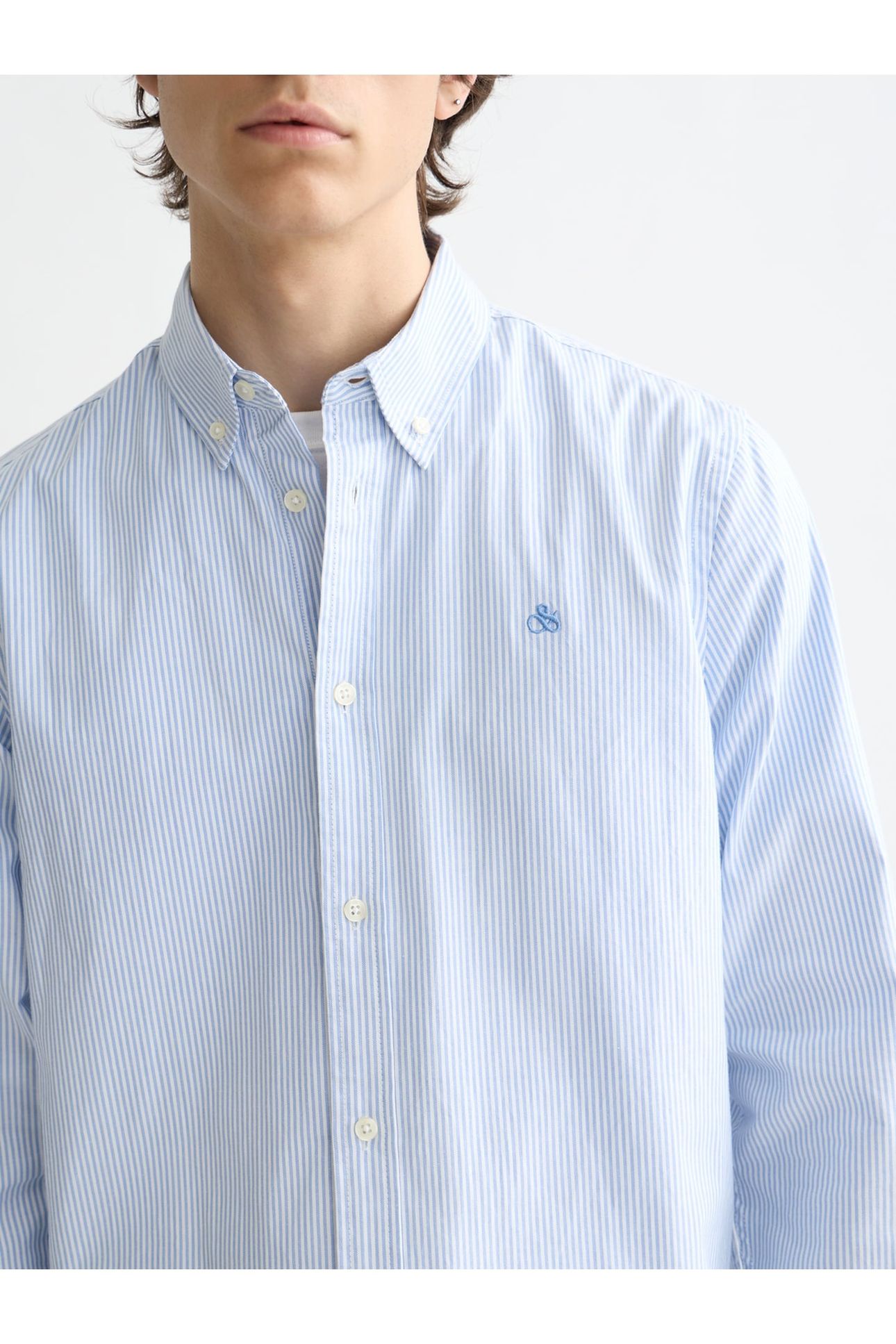 OXFORD STRIPED REGULAR-FIT SHIRT NAVY 6
