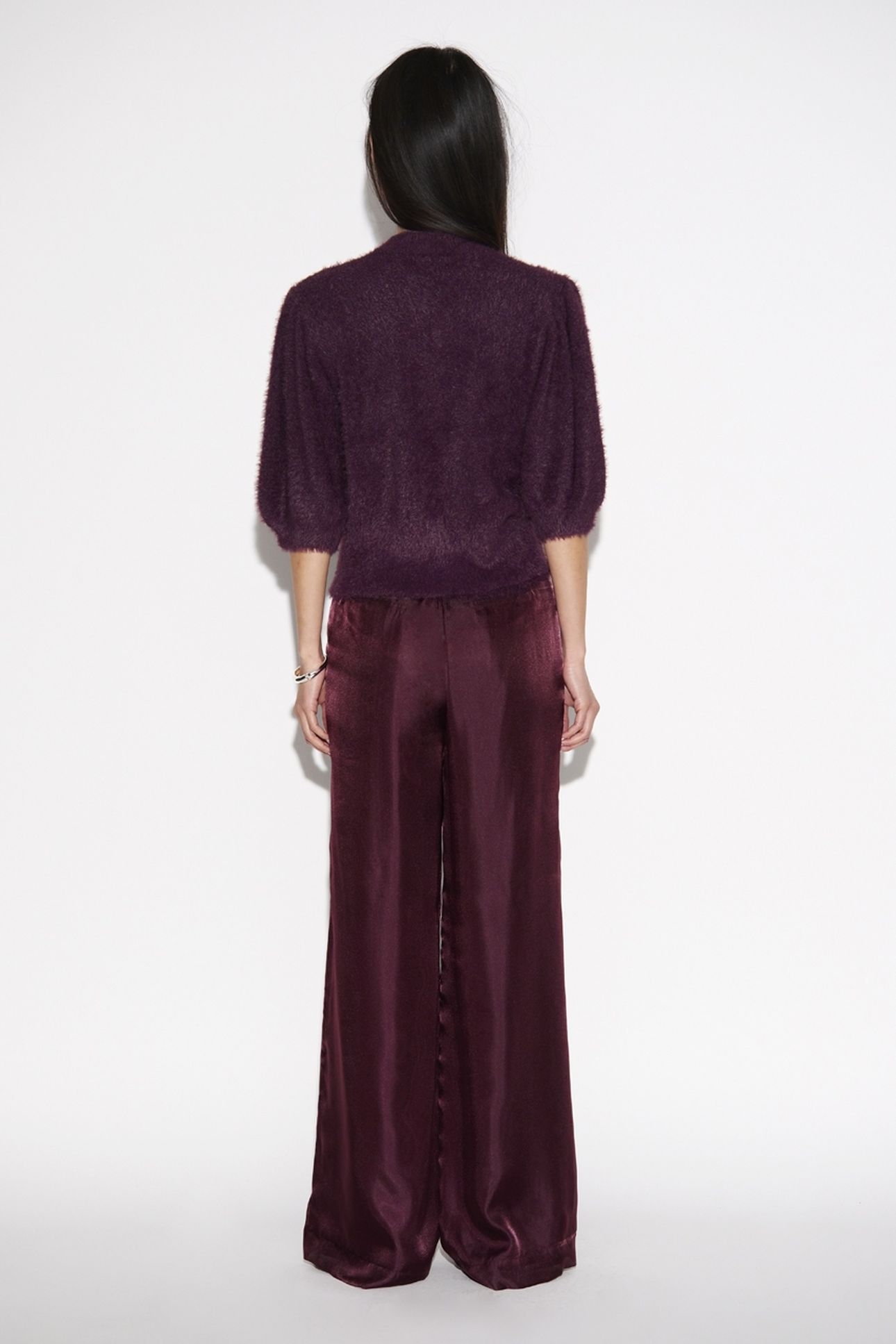 OLEXA ORGANZA PANTS MULBERRY RED 2