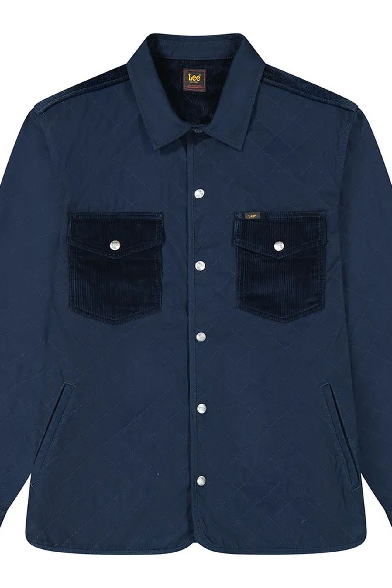 MIXED MEDIA OVERSHIRT RIVET NAVY REGULAR BLUE 5