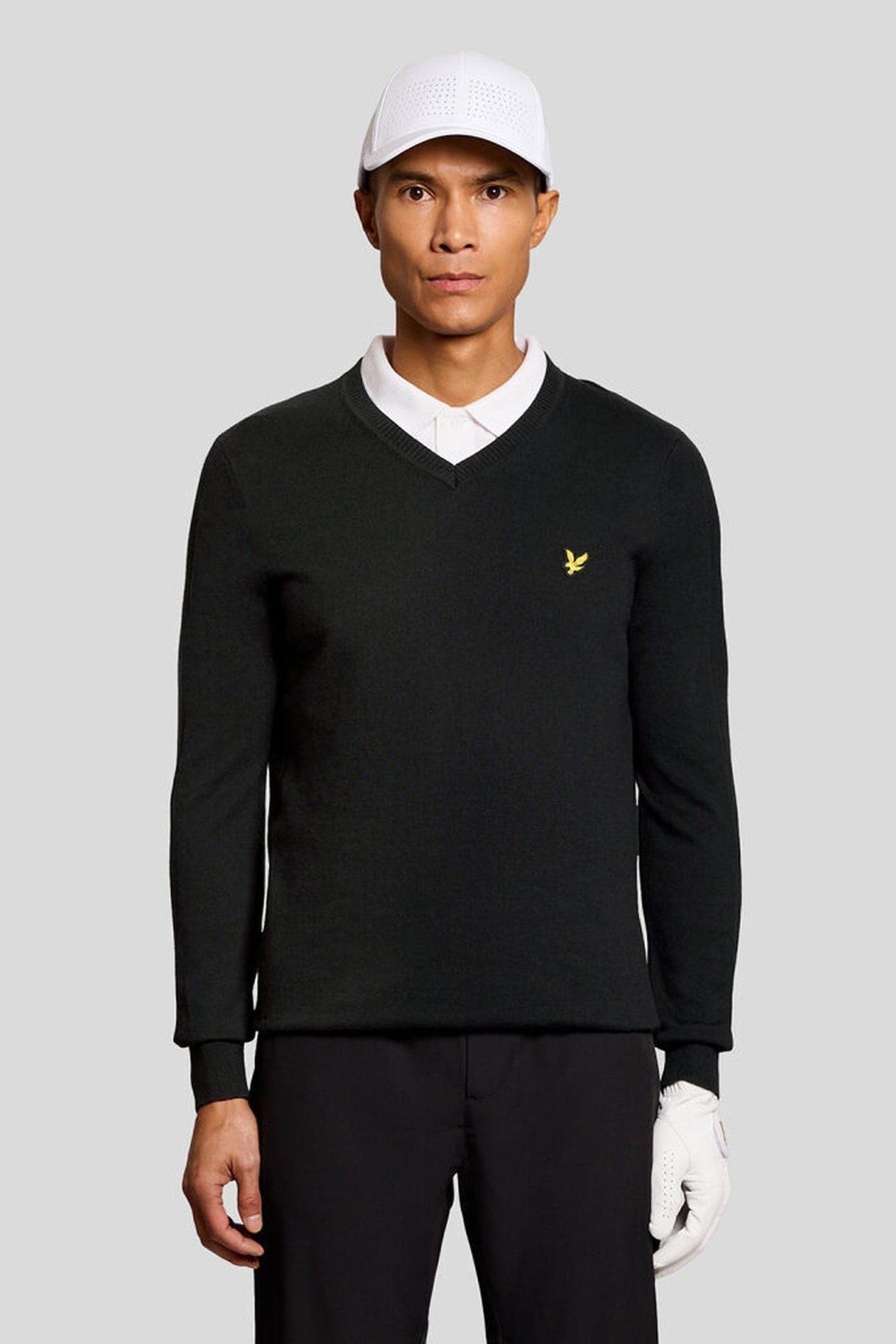 GOLF 1874 V NECK PULLOVER JET BLACK 1
