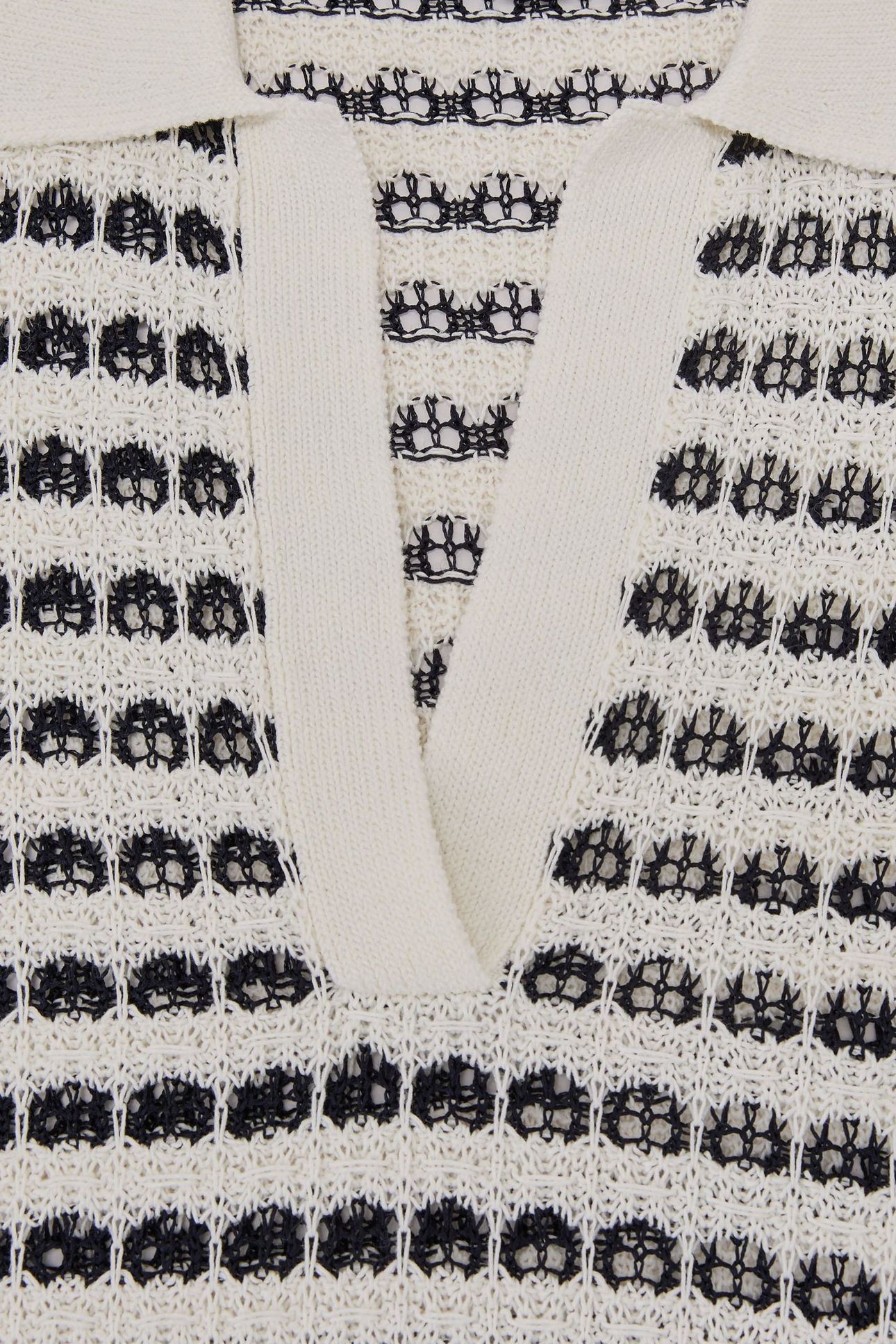 PATTERN POLO WHITE/NAVY 7