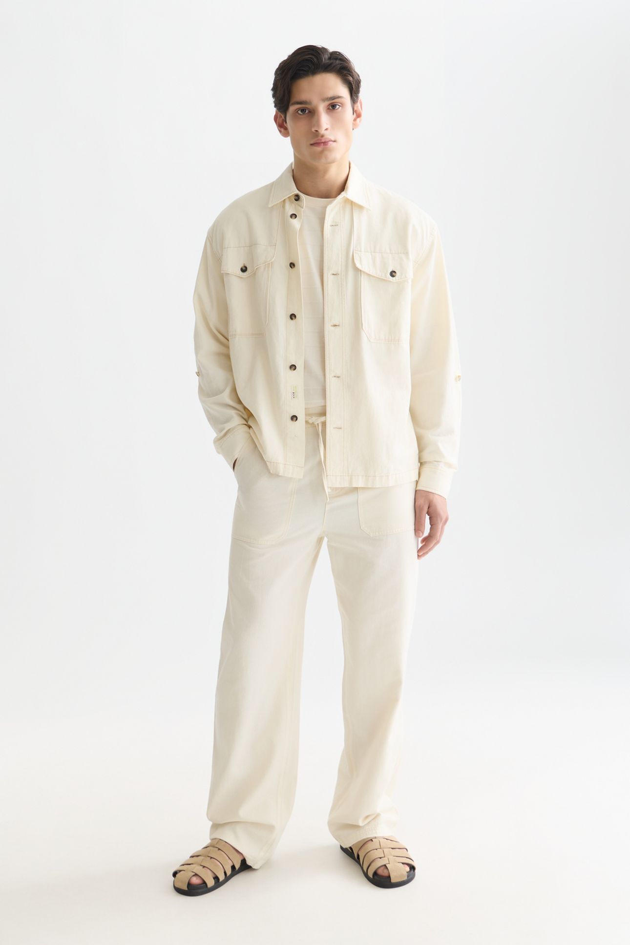 OTIS LINENBLEND RELAXED STRAIGHTFIT JOGGER LIGHT BEIGE 3