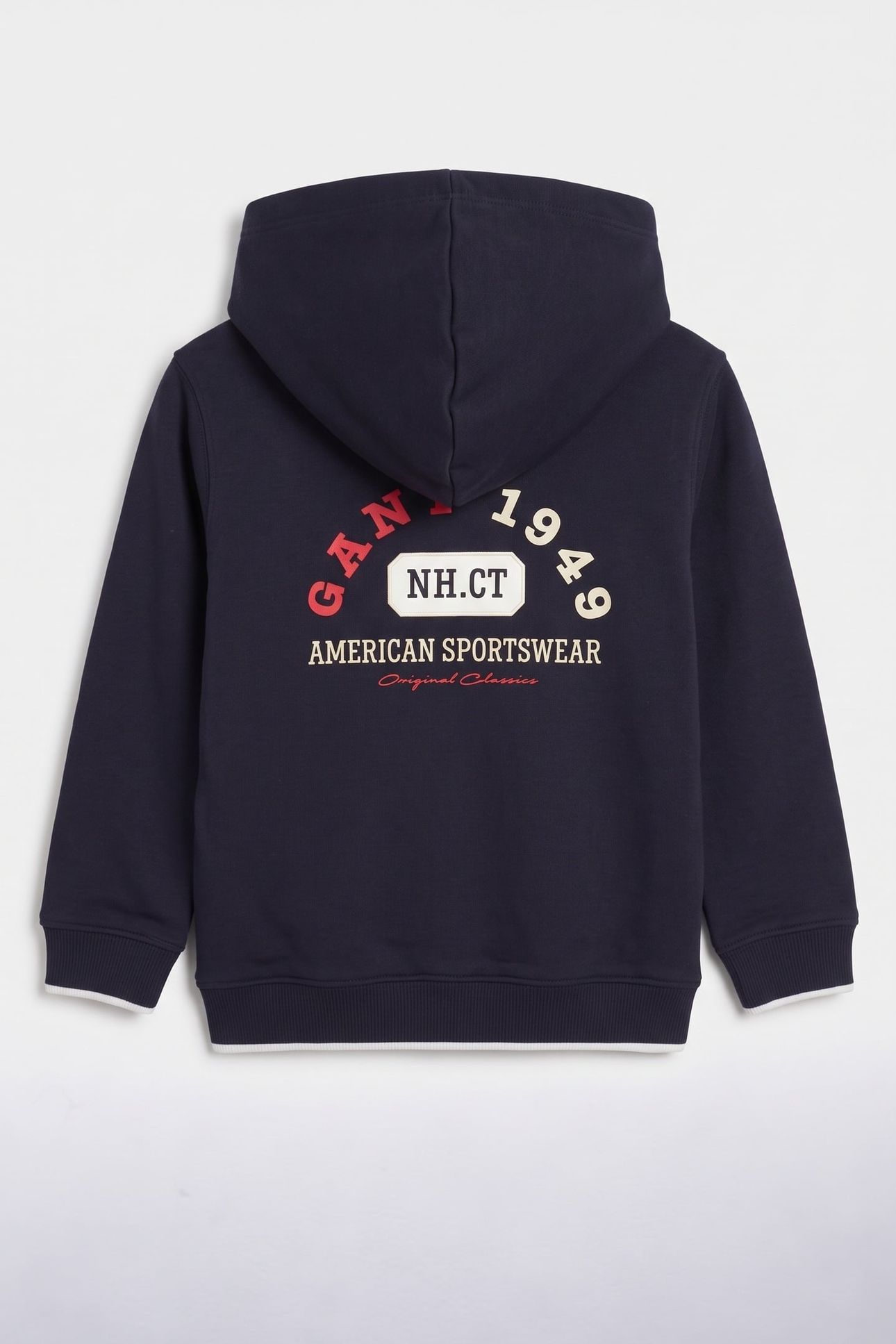 KIDS BOYS COLLEGIATE GRAPHIC FULL ZIP HOODIE EVENING BLUE 3